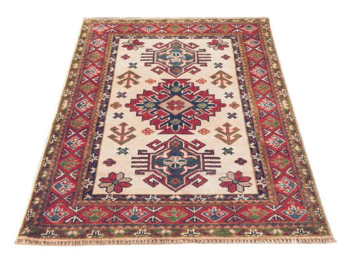 2' 7 x 3' 11 Hand Knotted Kazak Rug