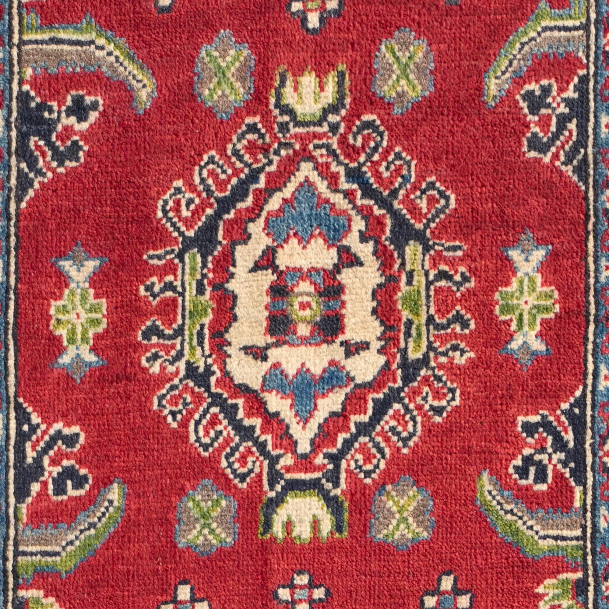 Detail image 10 of 10: 2' 6 x 4' Hand Knotted Kazak Rug