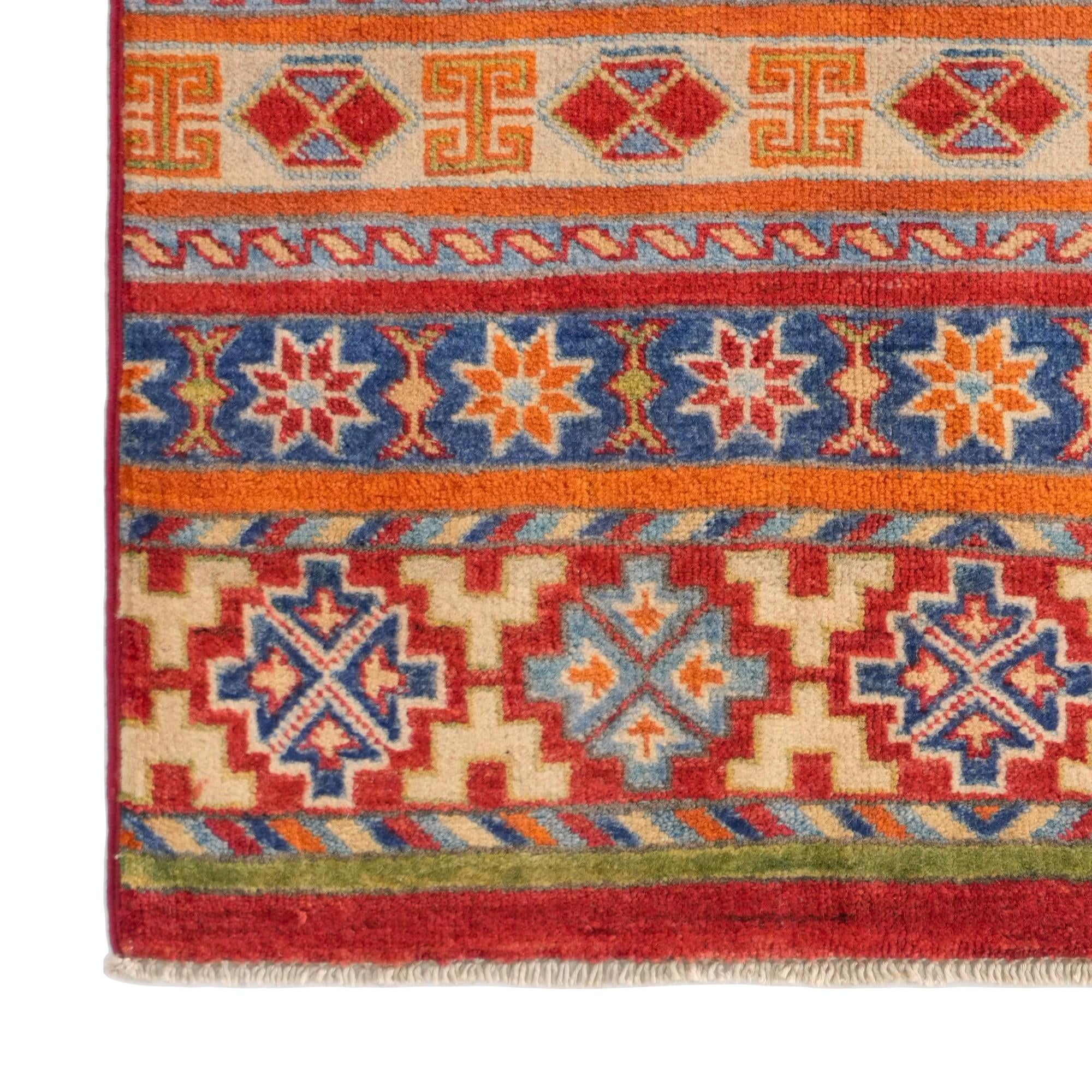 80cm x 115cm Hand Knotted Kazak Rug