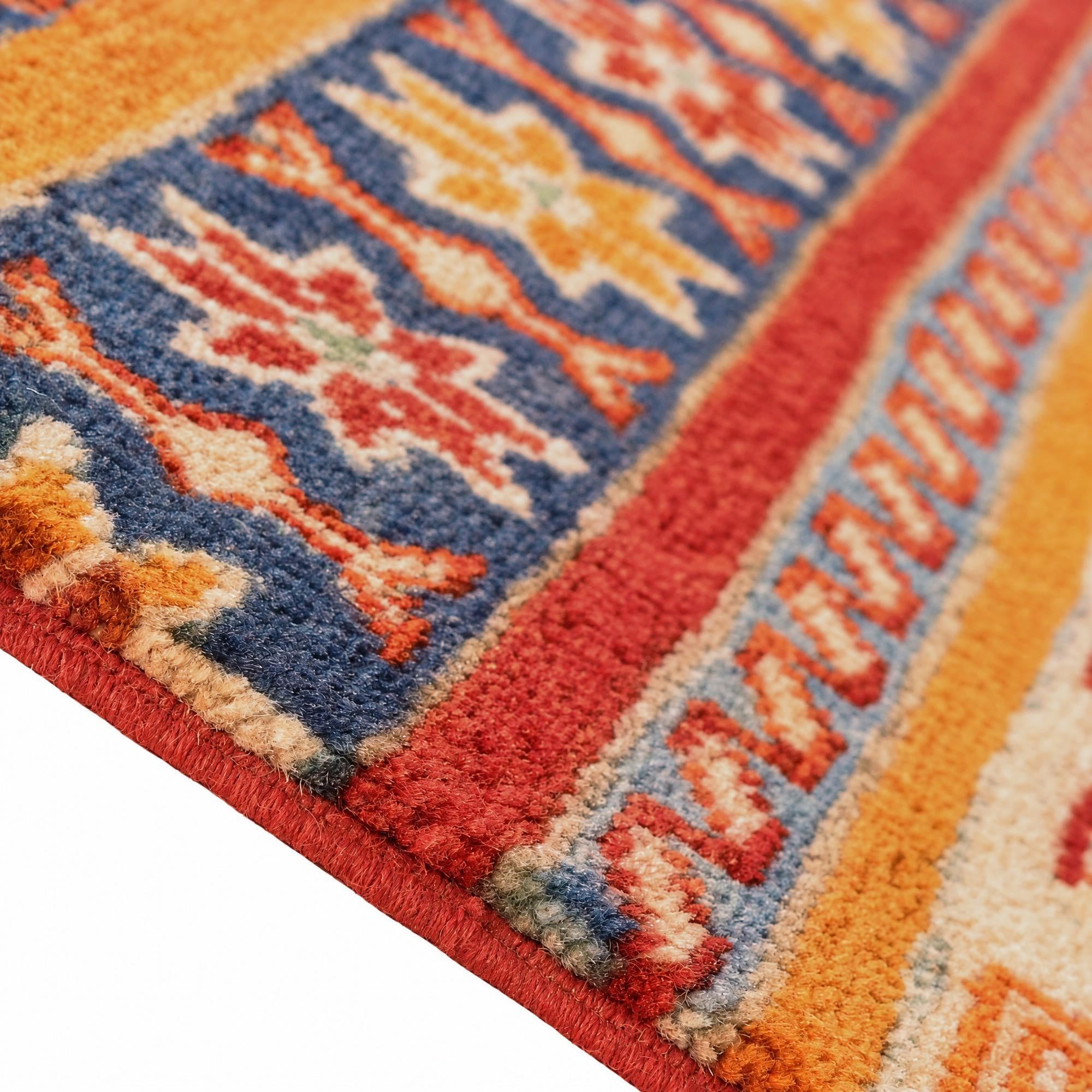 80cm x 115cm Hand Knotted Kazak Rug