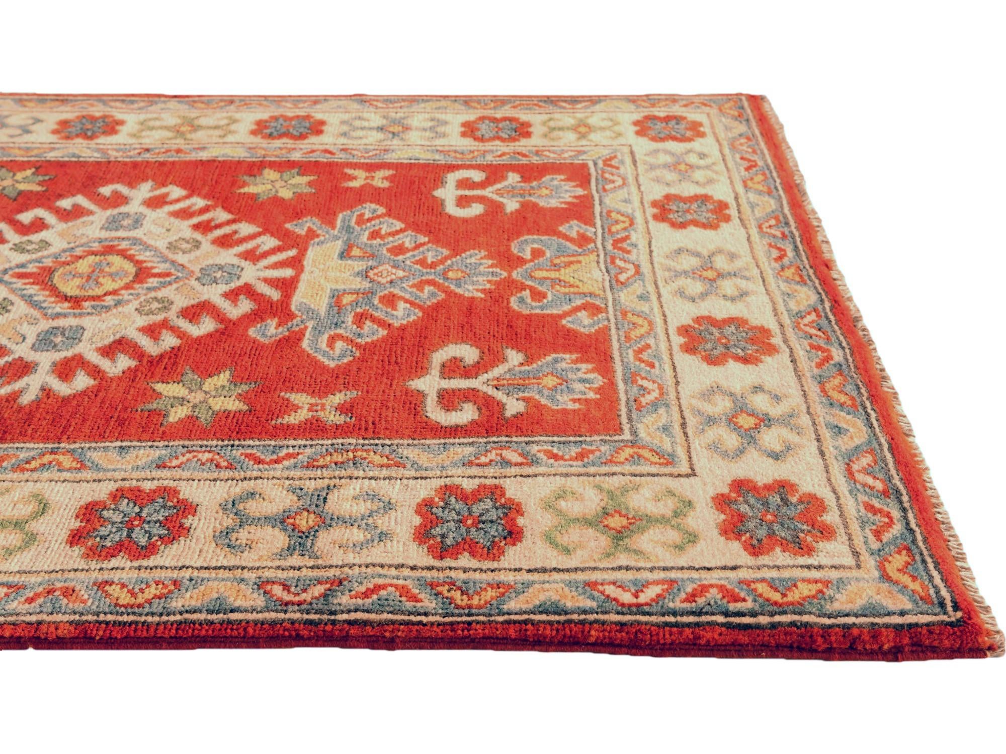 2' 9 x 4' 1 Hand Knotted Kazak Rug