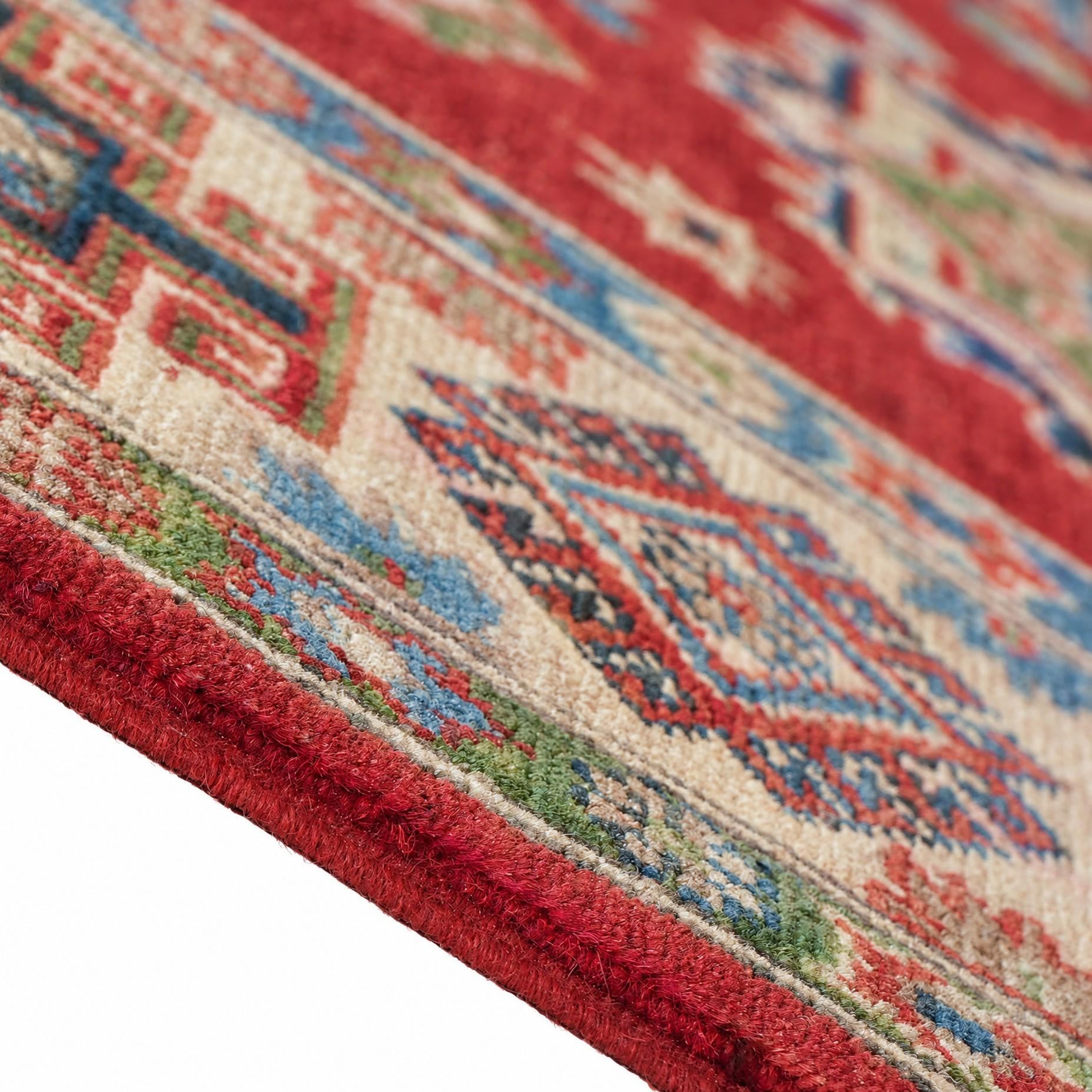 150cm x 215cm Handgeknüpft Kazak Teppich
