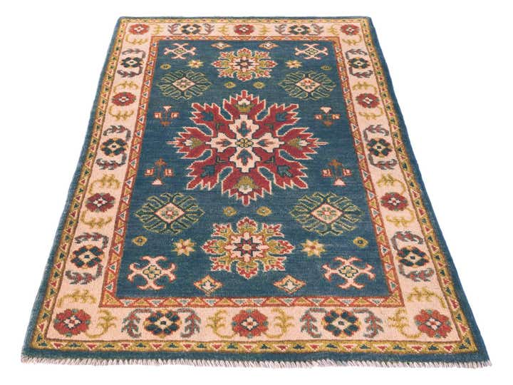 2' 7 x 4' 4 Hand Knotted Kazak Rug