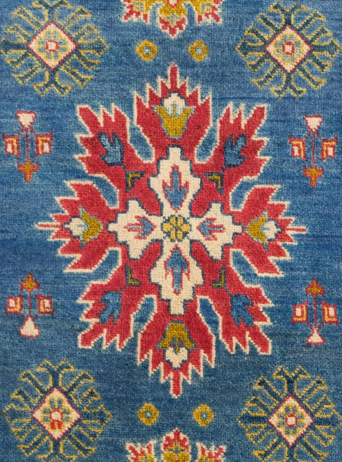 Detail image of 2' 7 x 4' 4 Hand Knotted Kazak Rug