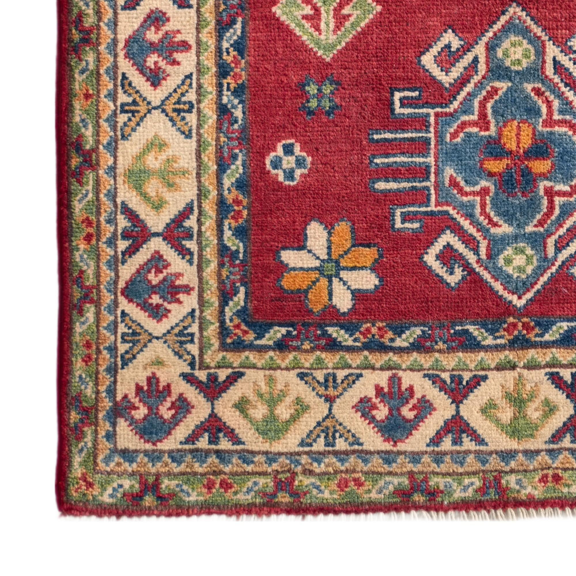 Detail image 7 of 10: 2' 7 x 4' 2 Hand Knotted Kazak Rug