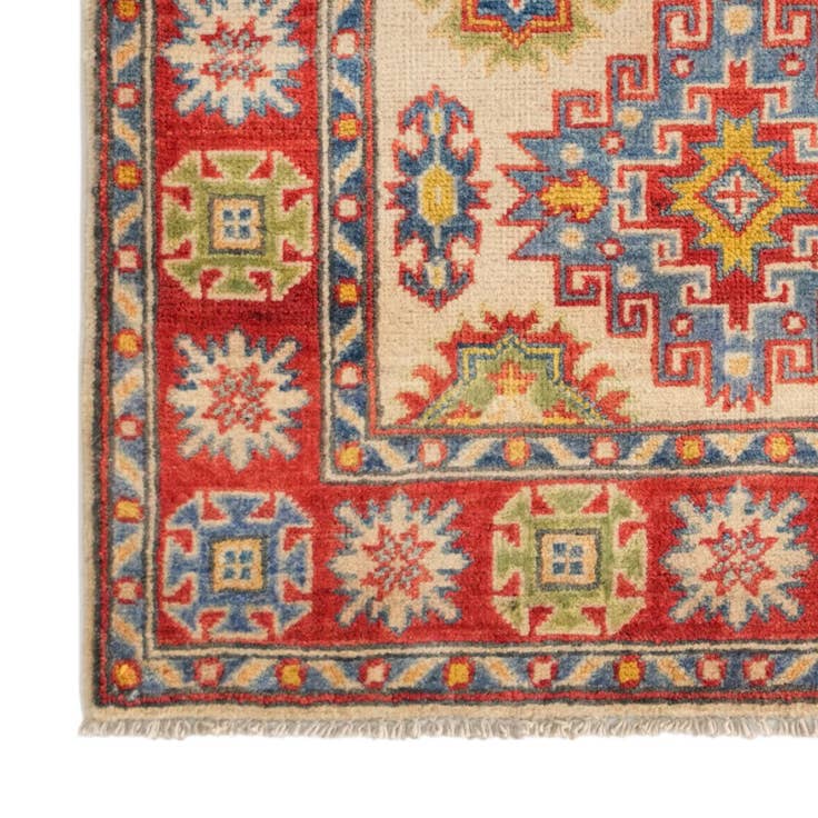 Detail image of 2' 7 x 4' 2 Hand Knotted Kazak Rug