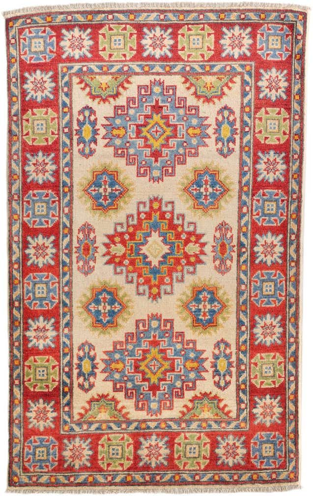 2' 7 x 4' 2 Hand Knotted Kazak Rug