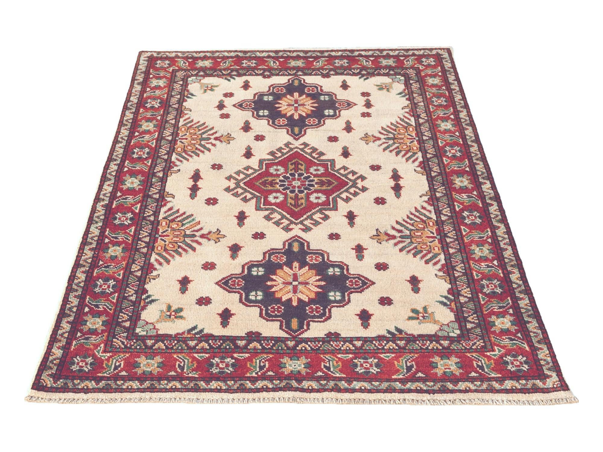 3' 3 x 4' 10 Hand Knotted Kazak Rug