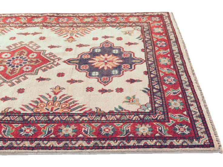 Detail image of 3' 3 x 4' 10 Hand Knotted Kazak Rug
