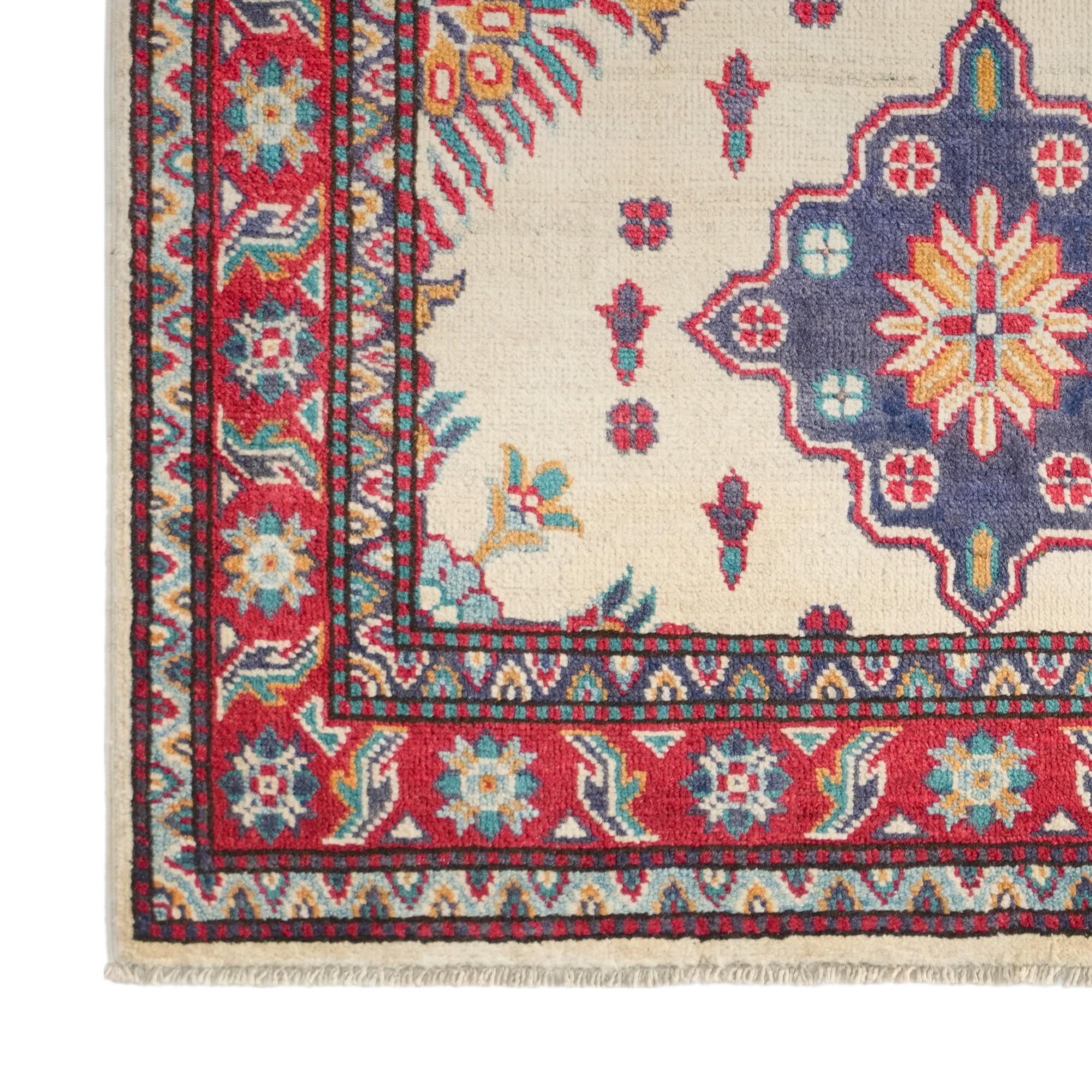 3' 3 x 4' 10 Hand Knotted Kazak Rug