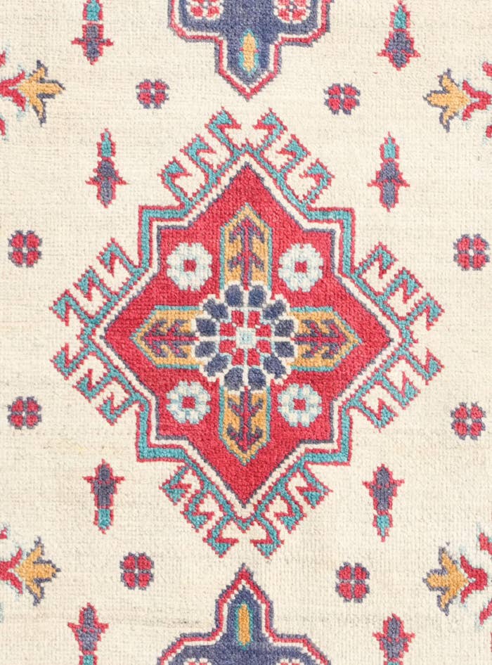 Detail image of 3' 3 x 4' 10 Hand Knotted Kazak Rug