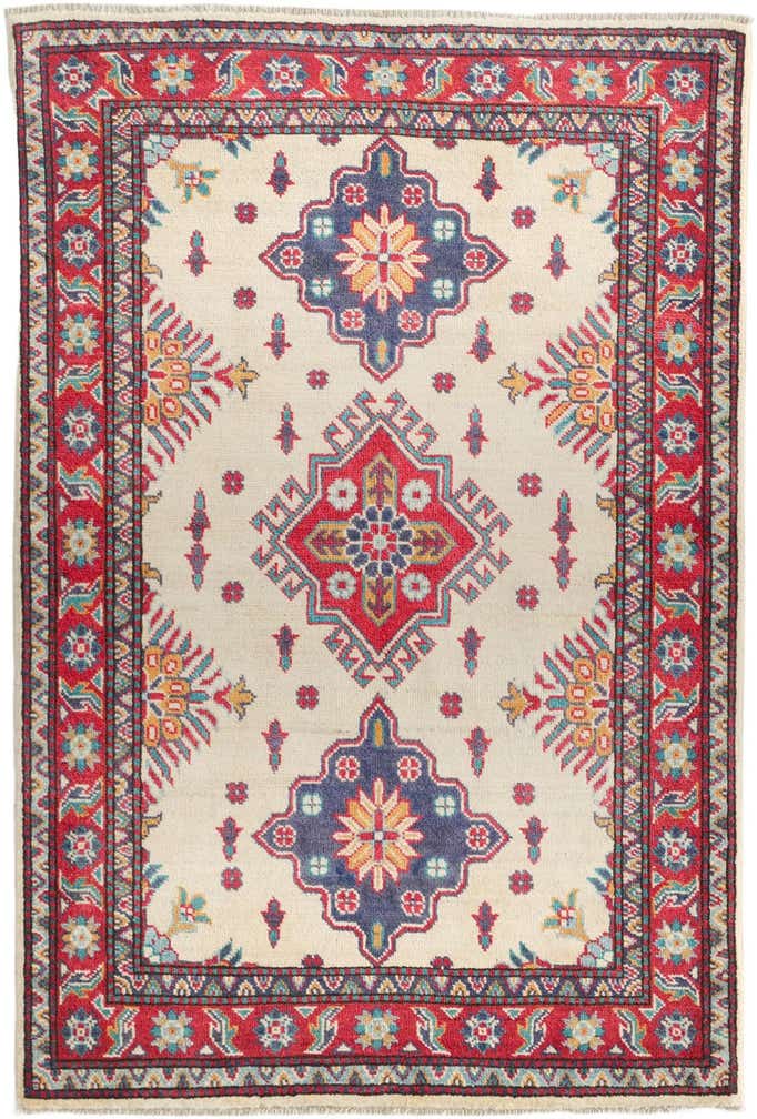 3' 3 x 4' 10 Hand Knotted Kazak Rug