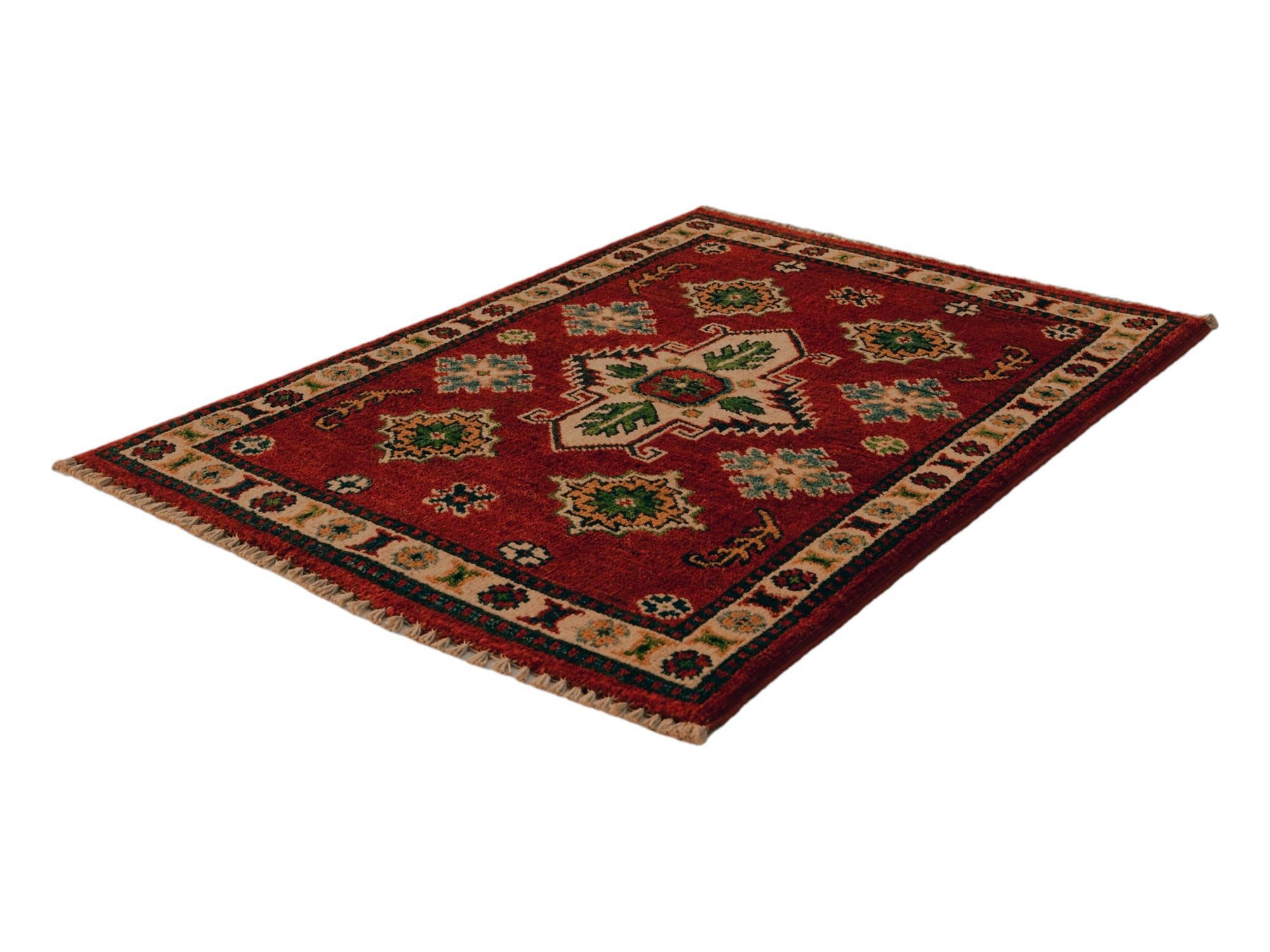 1' 11 x 2' 9 Hand Knotted Kazak Rug