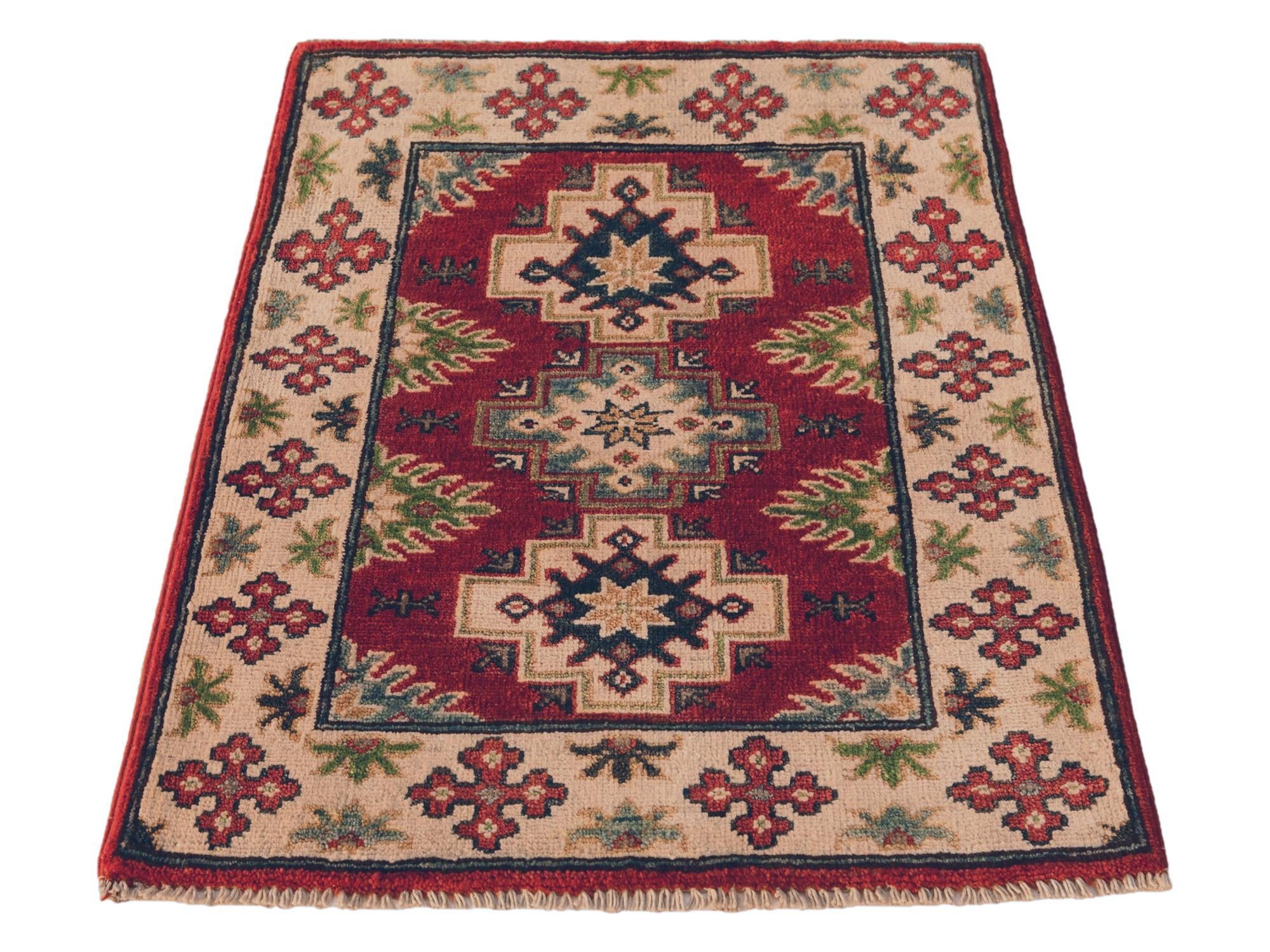 2' 2 x 2' 11 Hand Knotted Kazak Rug