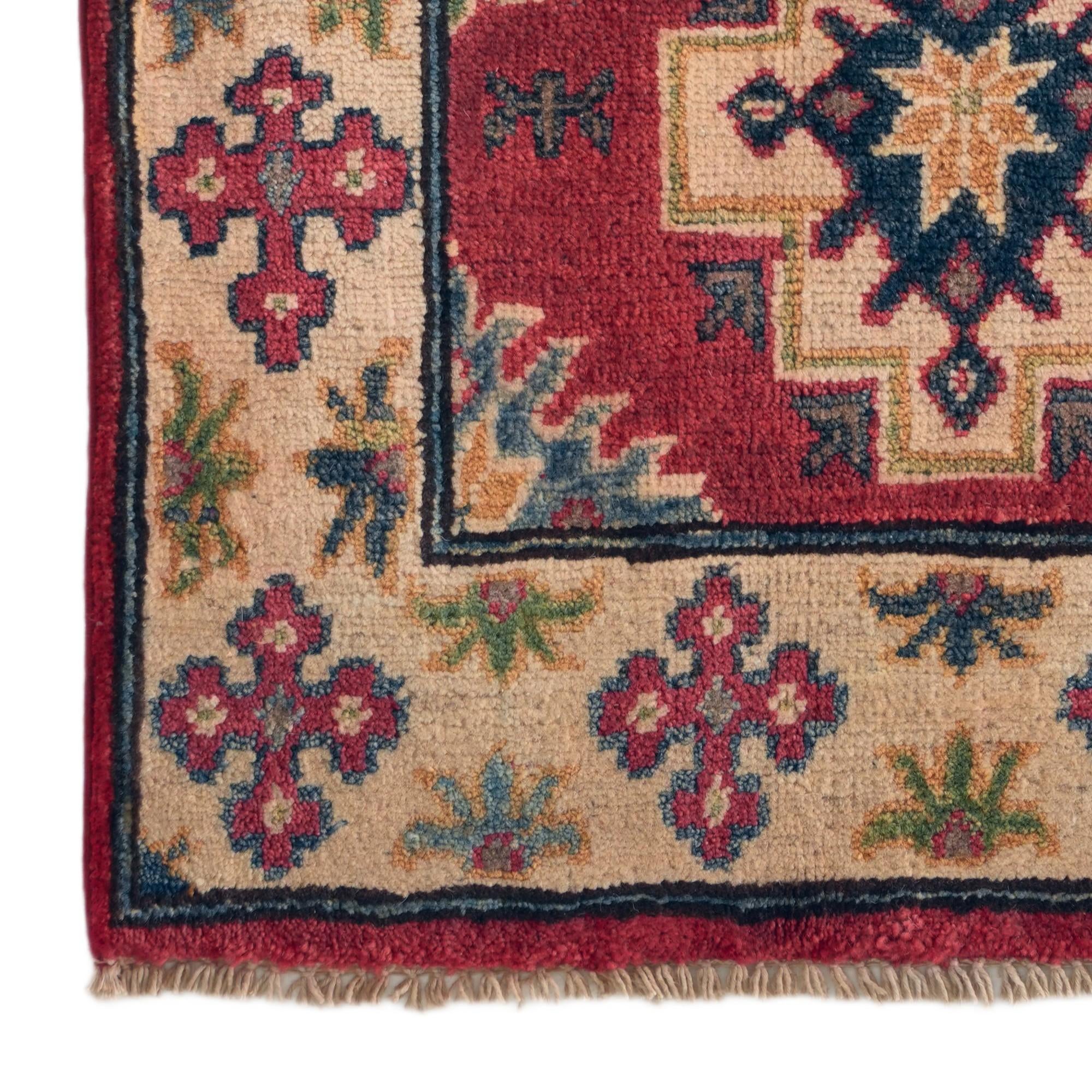 2' 2 x 2' 11 Hand Knotted Kazak Rug