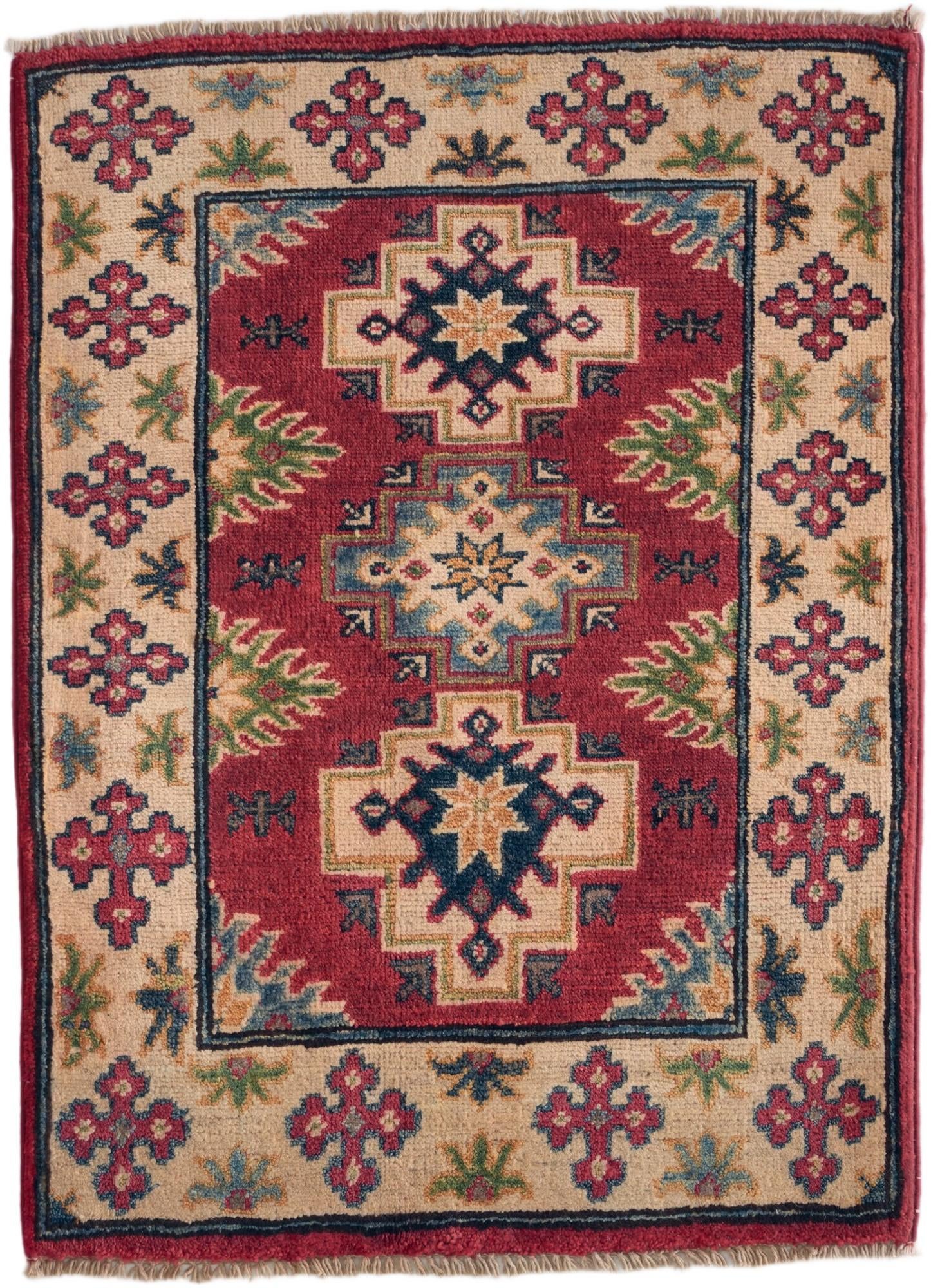 2' 2 x 2' 11 Hand Knotted Kazak Rug