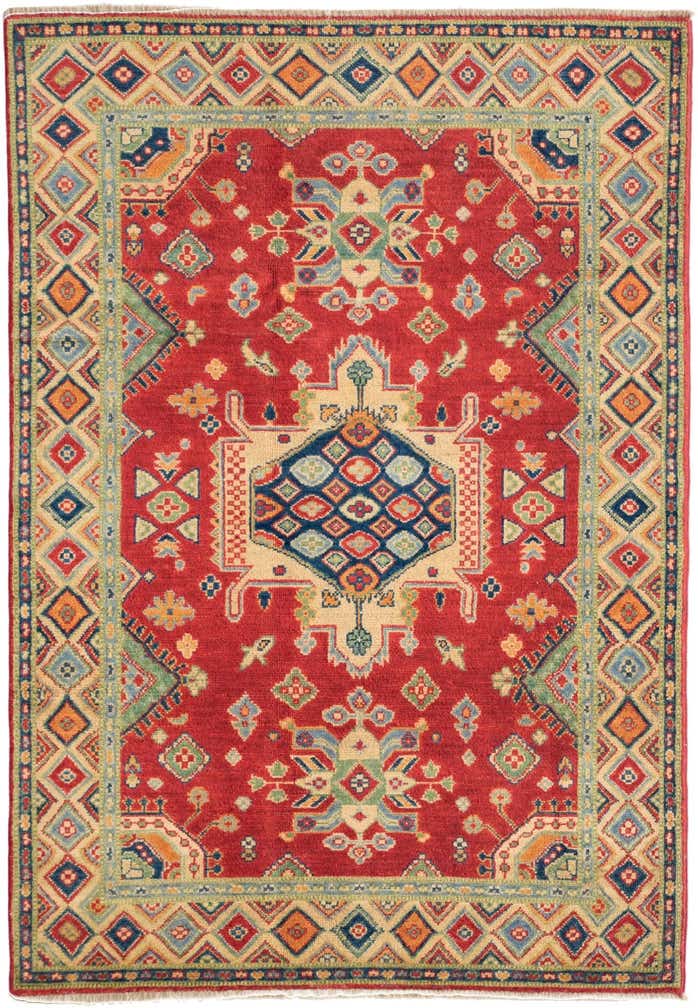 4' 1 x 5' 11 Hand Knotted Kazak Rug