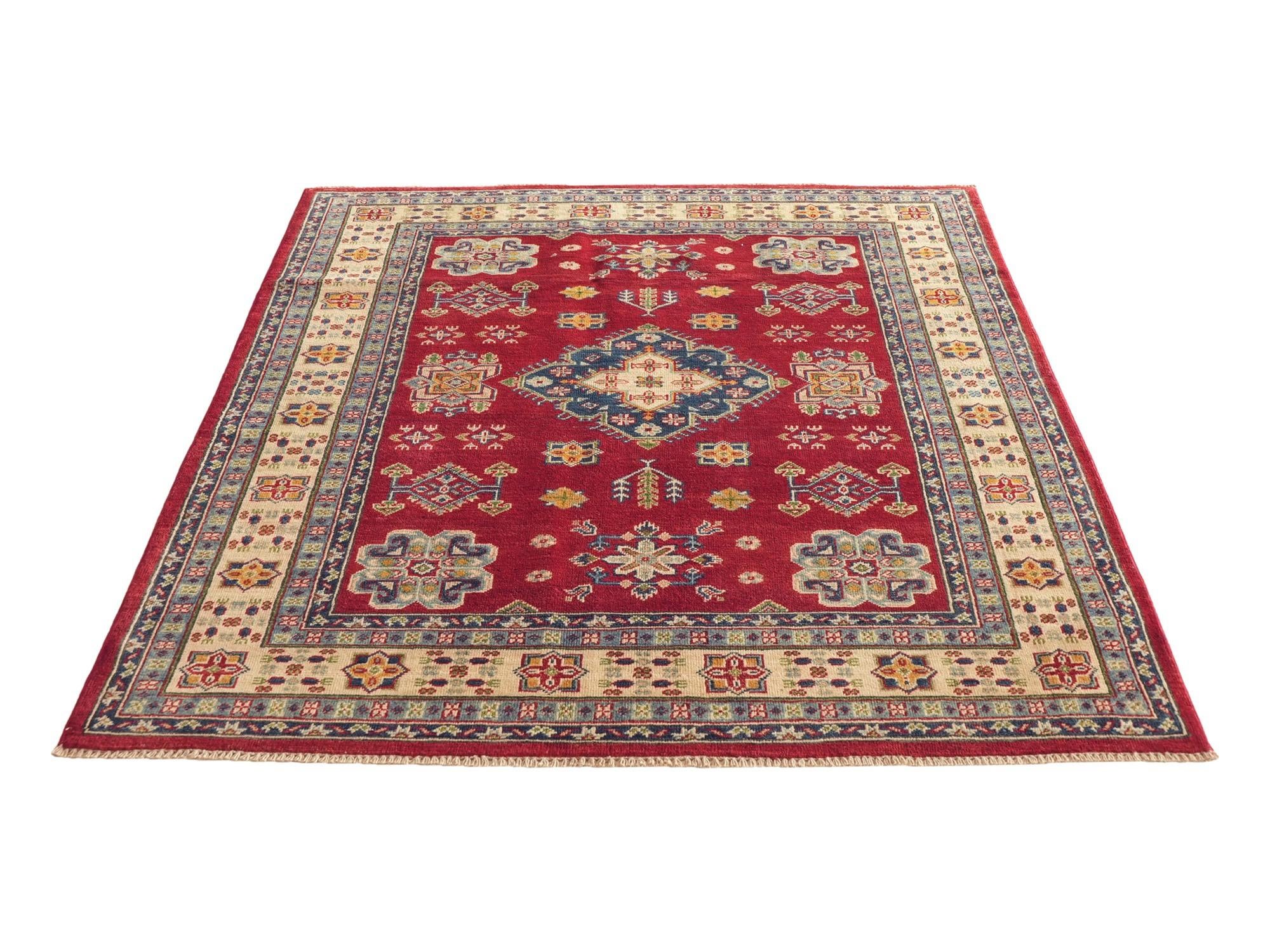 155cm x 200cm Hand Knotted Kazak Rug