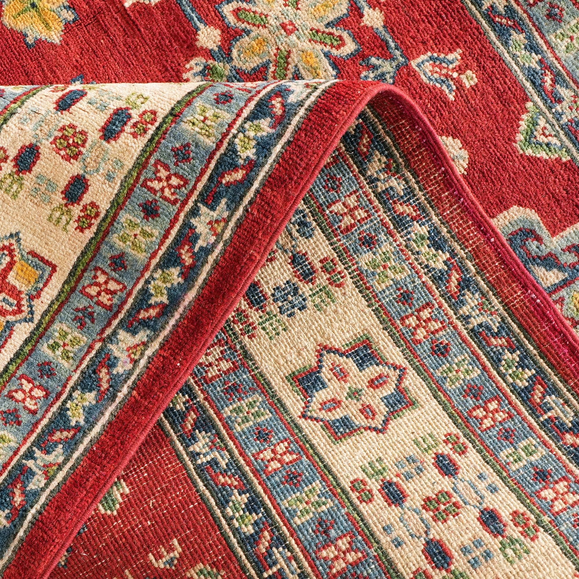 155cm x 200cm Hand Knotted Kazak Rug