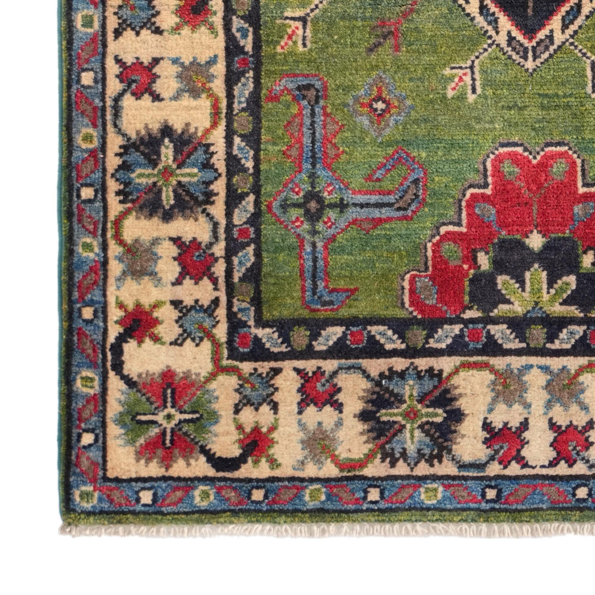 2' 9 x 4' 1 Hand Knotted Kazak Rug