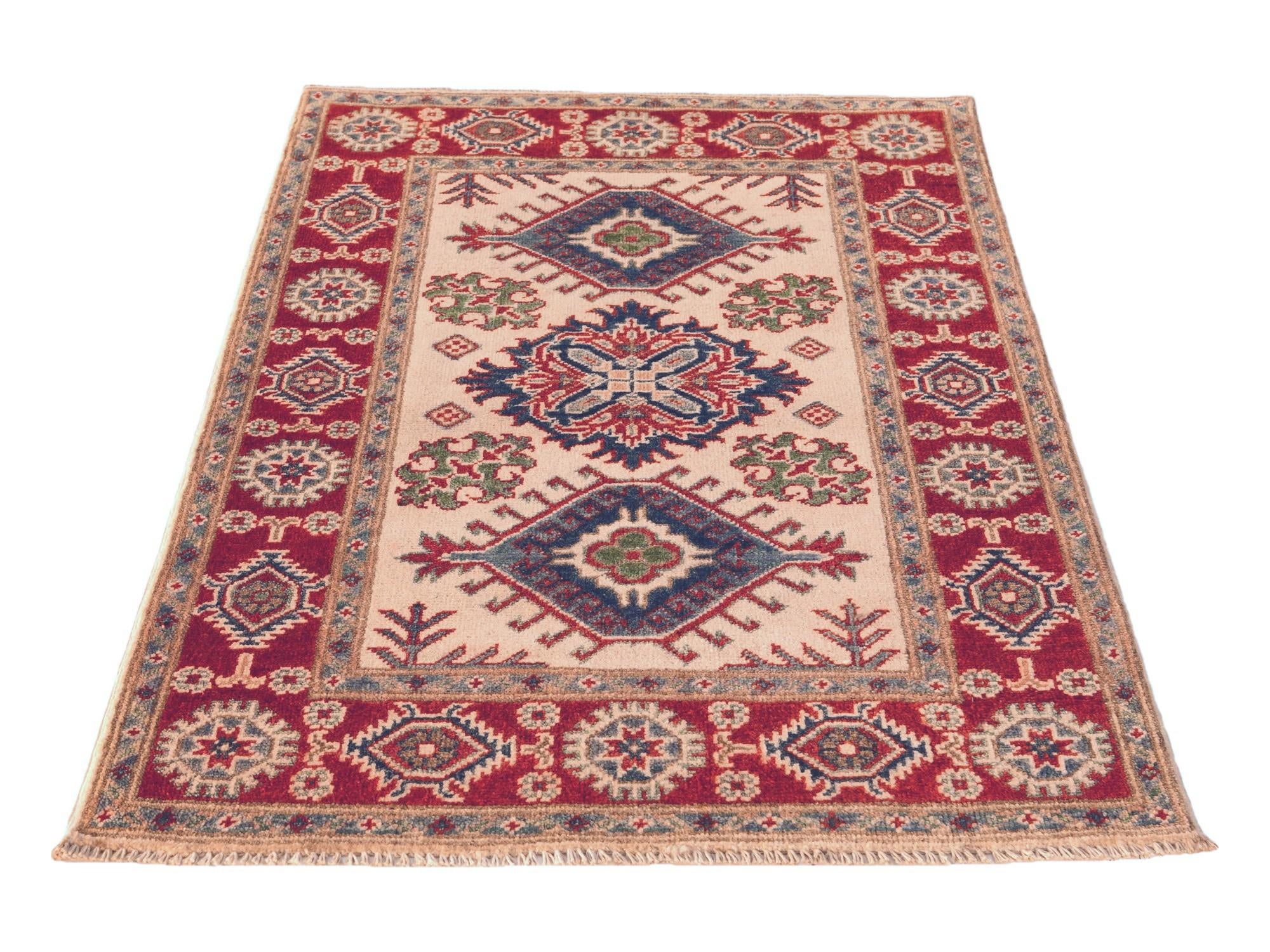 2' 8 x 4' Hand Knotted Kazak Rug