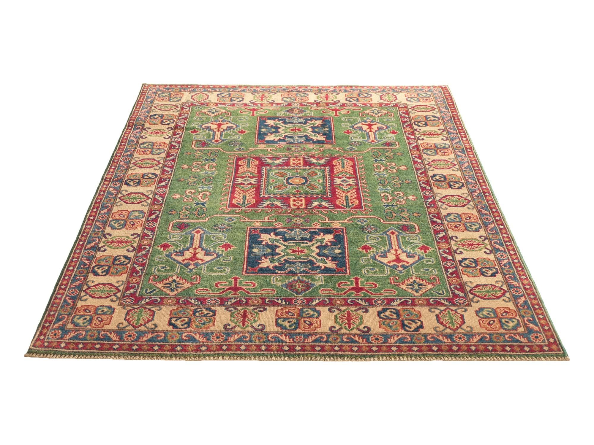 Detail image 5 of 10: 4' 11 x 6' 10 Hand Knotted Kazak Rug