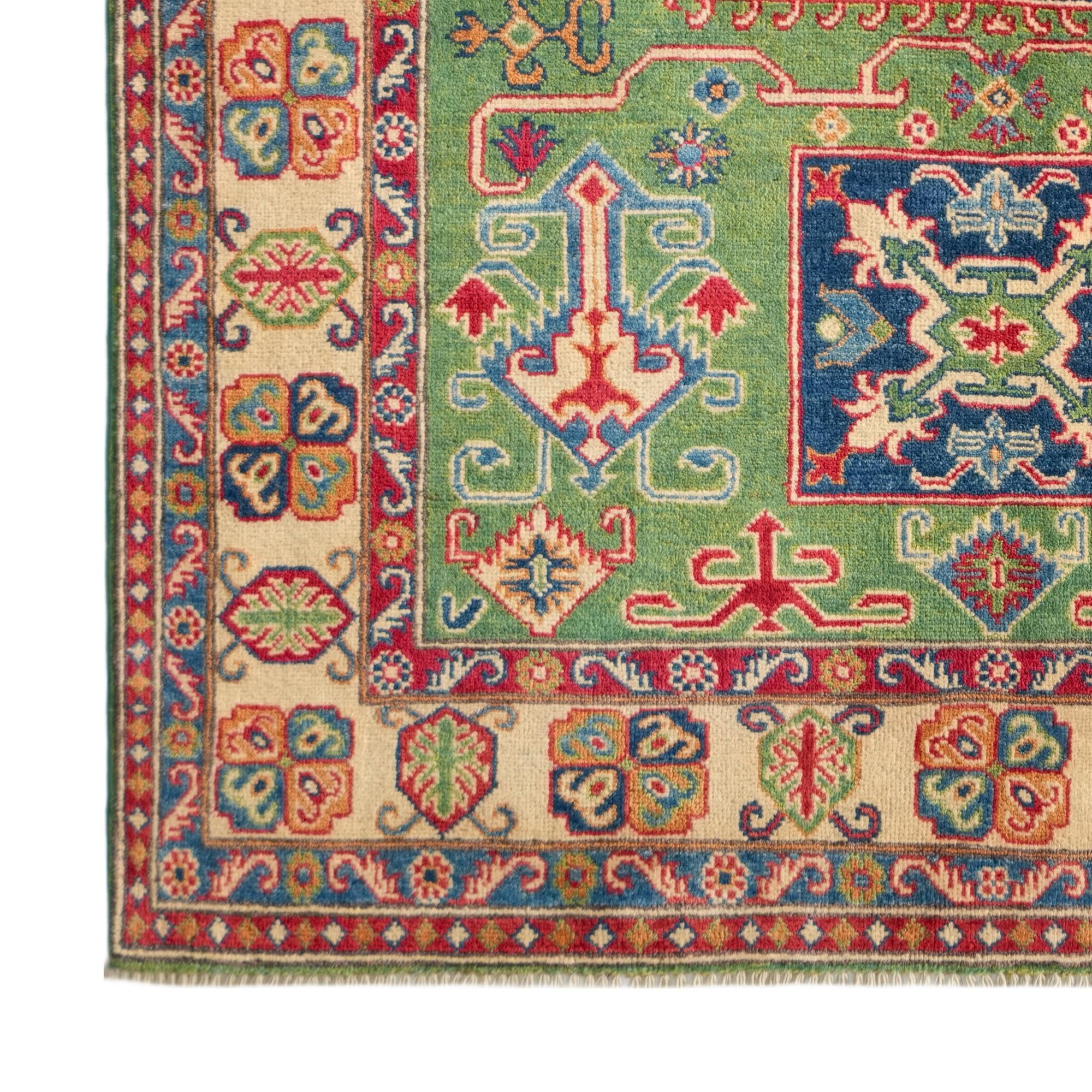 Detail image 7 of 10: 4' 11 x 6' 10 Hand Knotted Kazak Rug