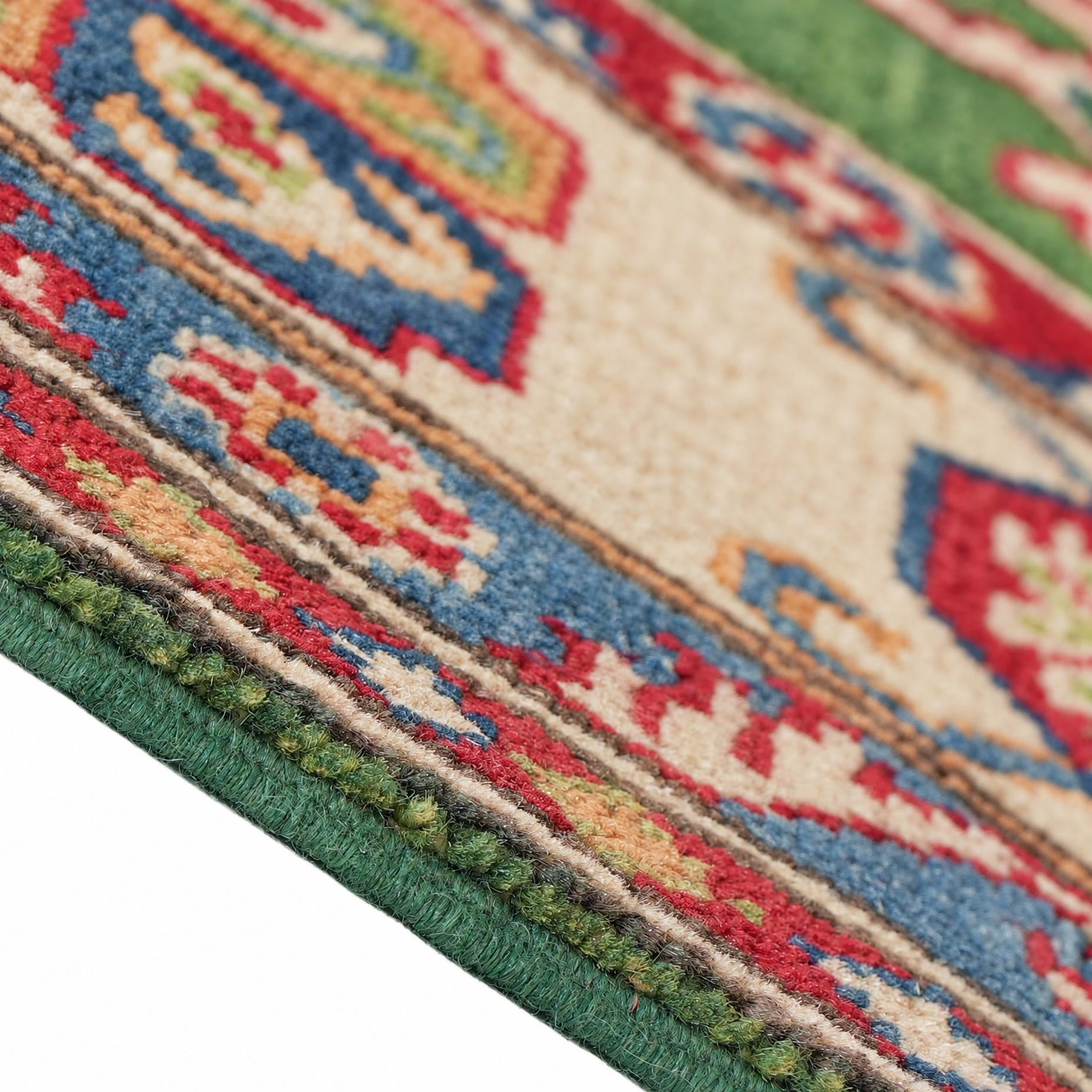 150cm x 210cm Handgeknüpft Kazak Teppich