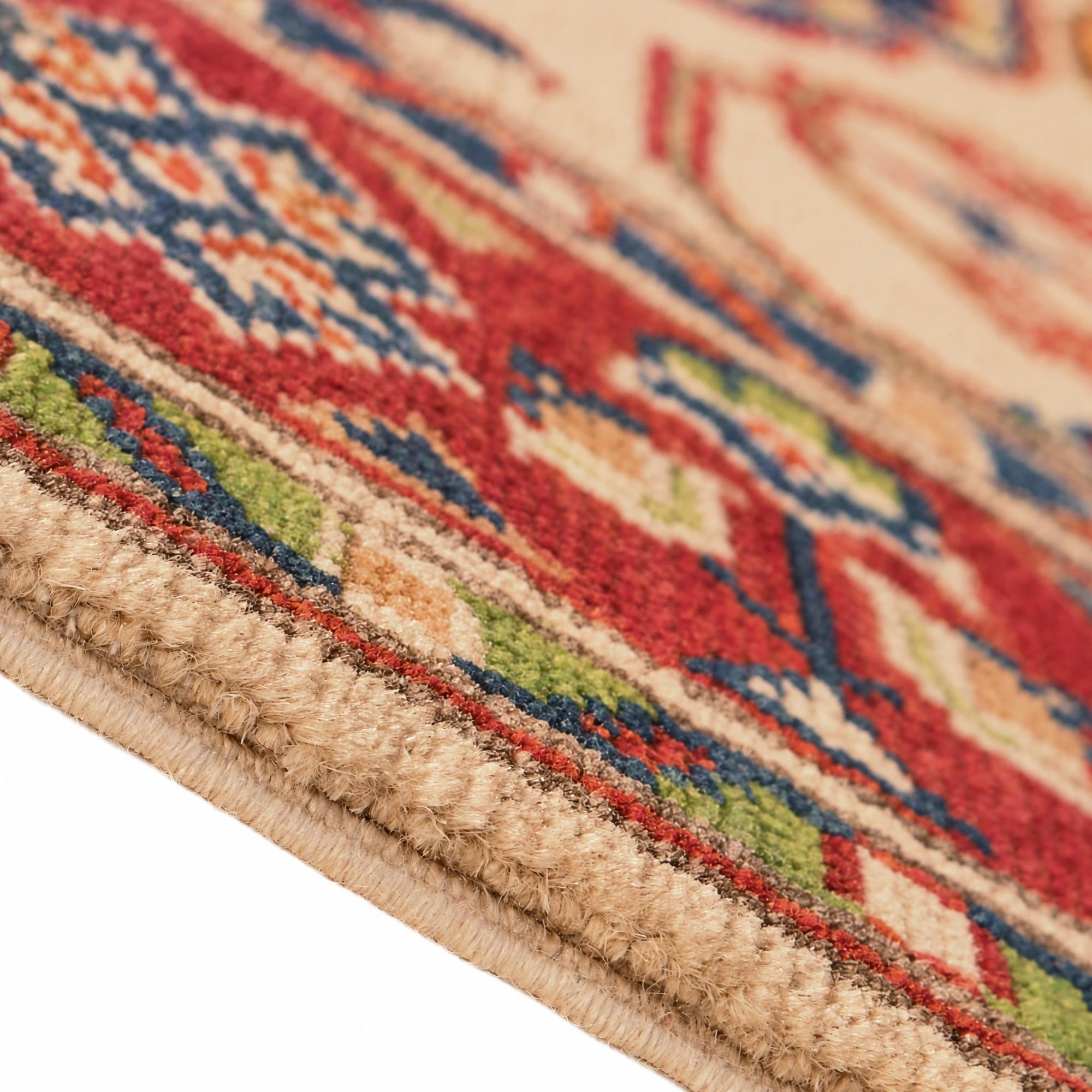 80cm x 125cm Noué main Kazak Tapis