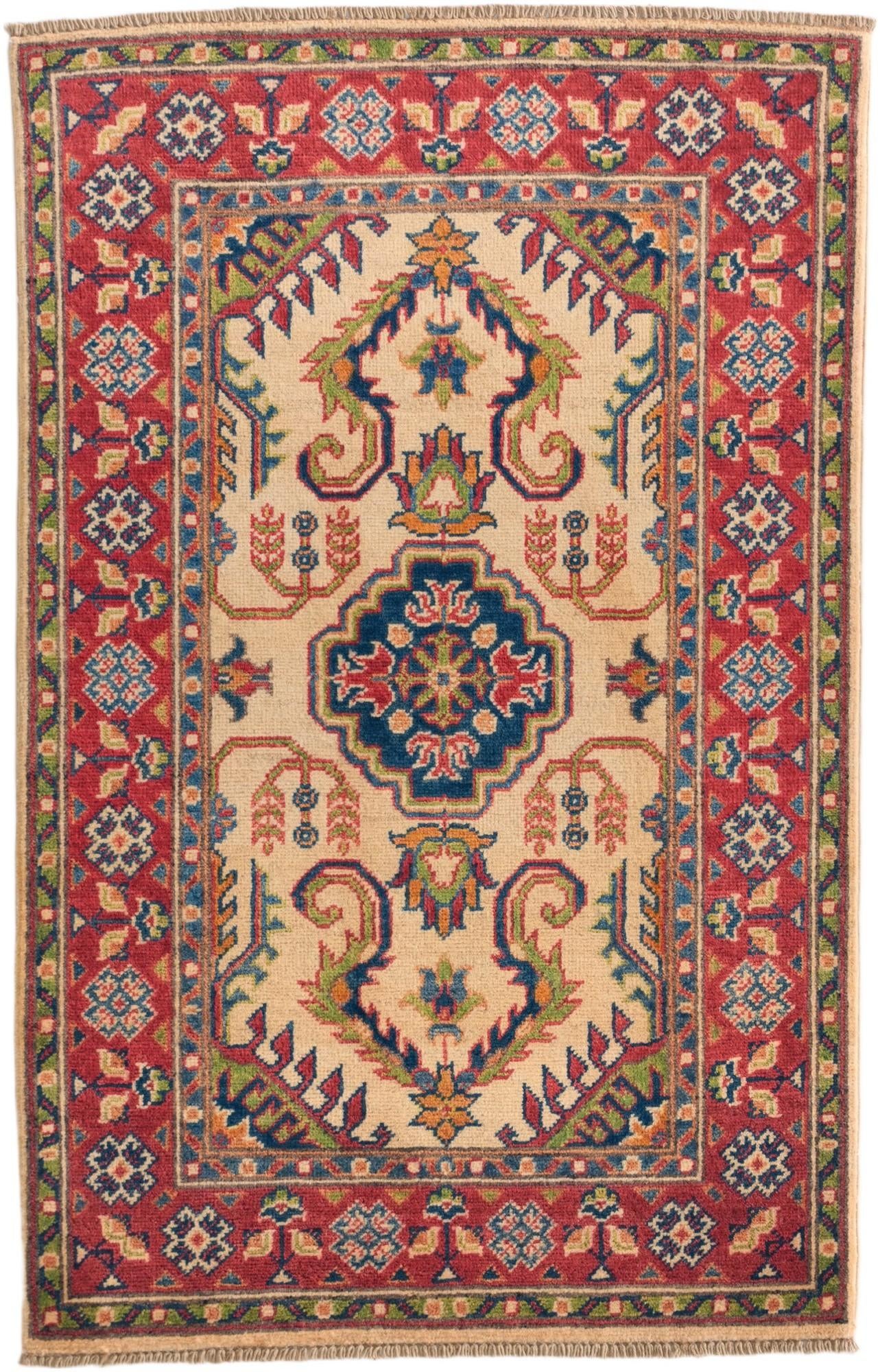 2' 7 x 4' 1 Hand Knotted Kazak Rug