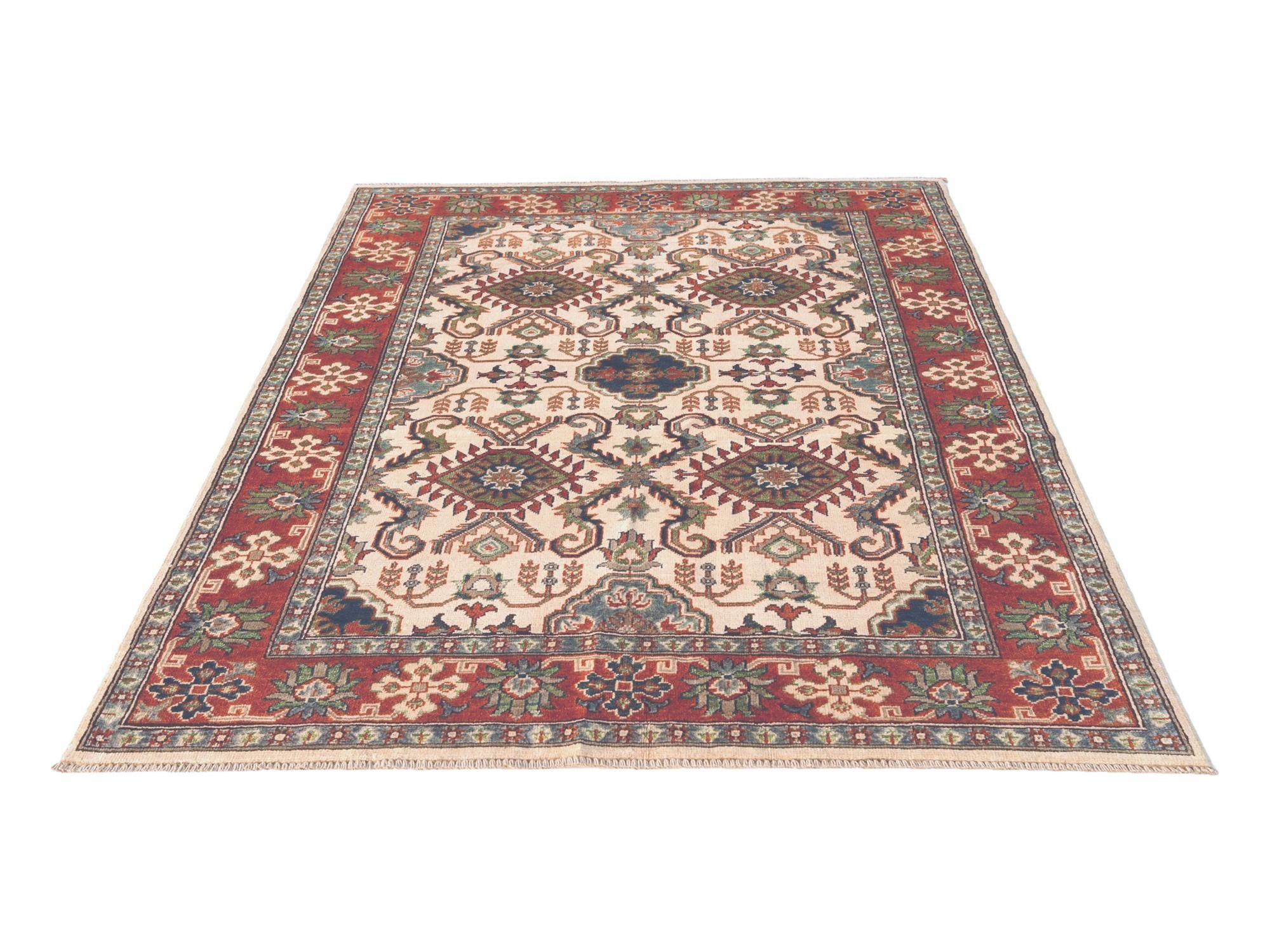 5' x 6' 11 Hand Knotted Kazak Rug