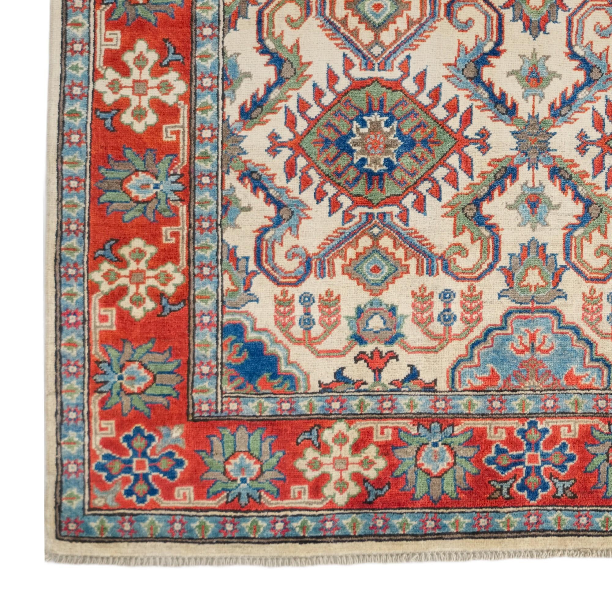 5' x 6' 11 Hand Knotted Kazak Rug