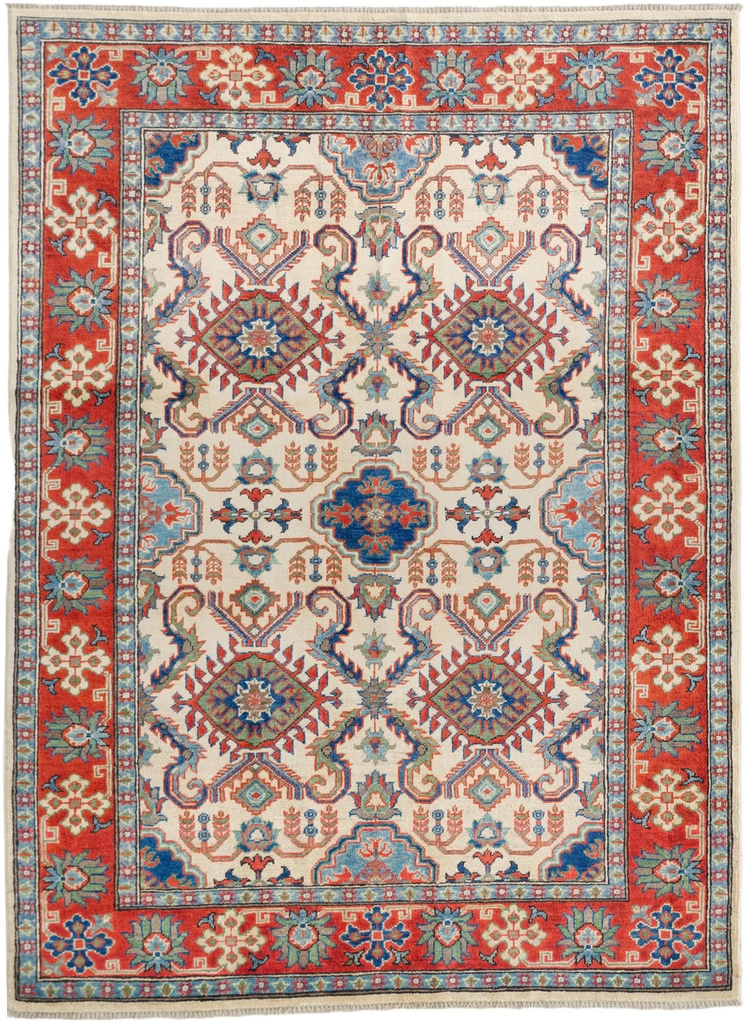 5' x 6' 11 Hand Knotted Kazak Rug