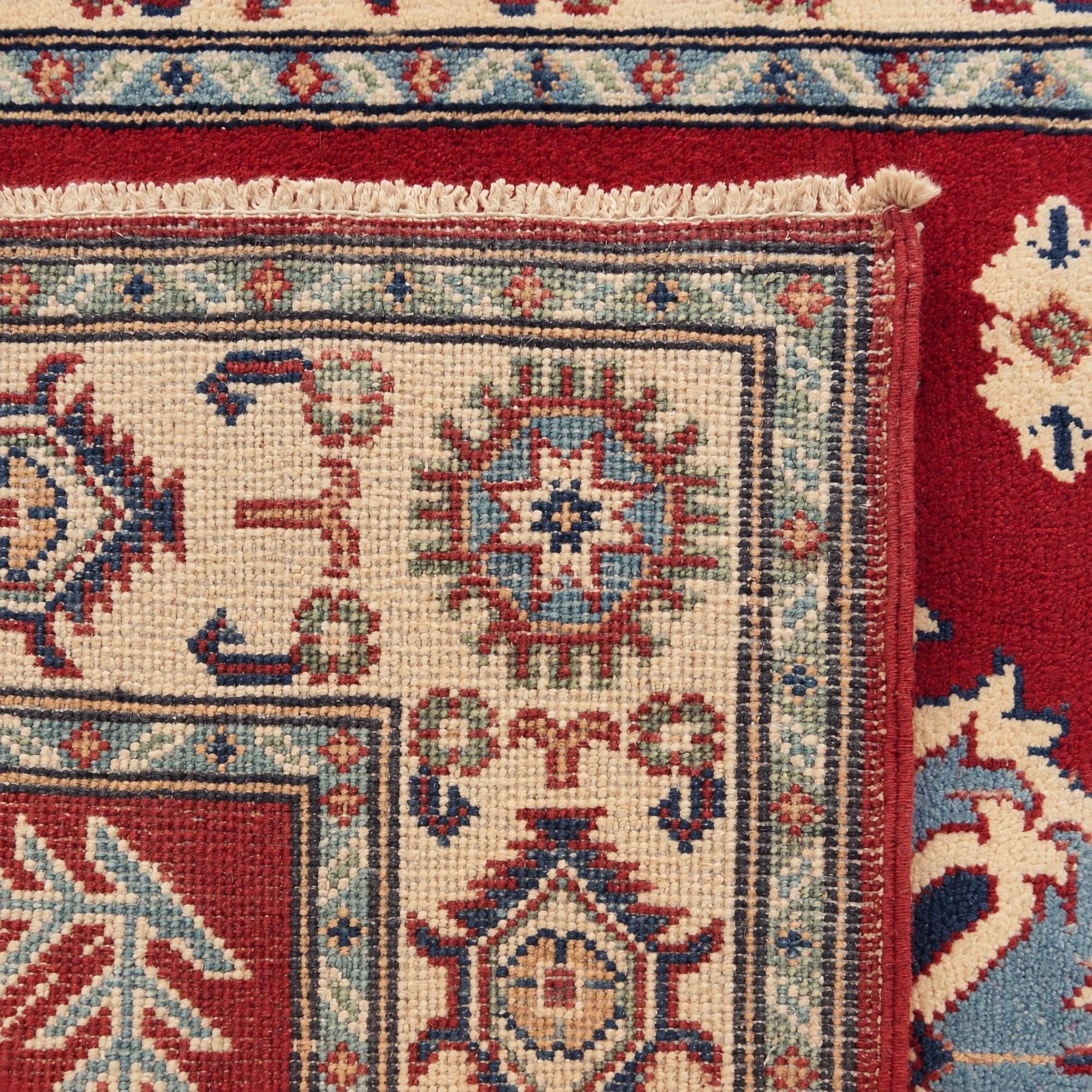 3' 3 x 4' 9 Hand Knotted Kazak Rug