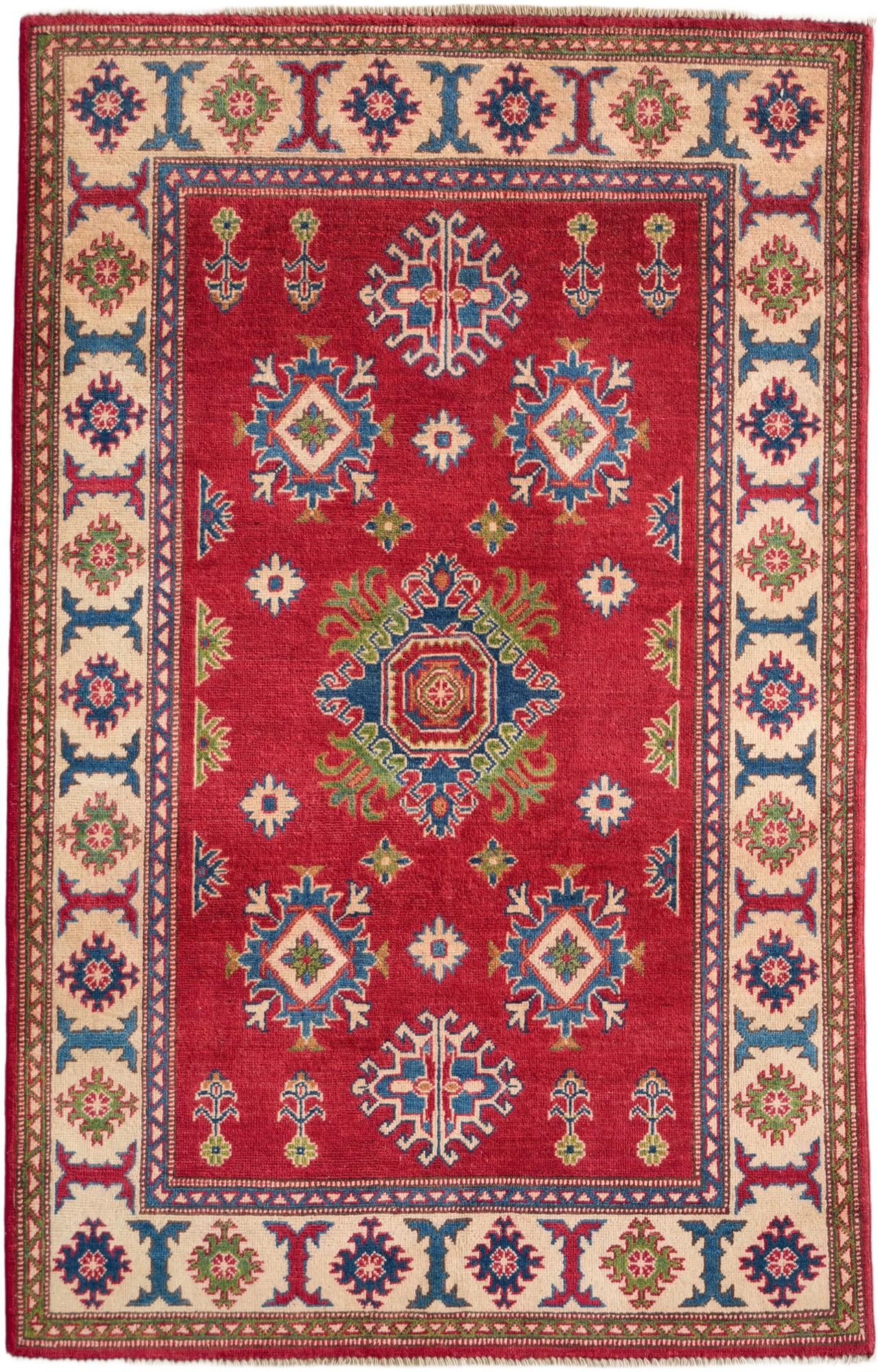 Detail image 2 of 10: 4' x 6' 2 Hand Knotted Kazak Rug