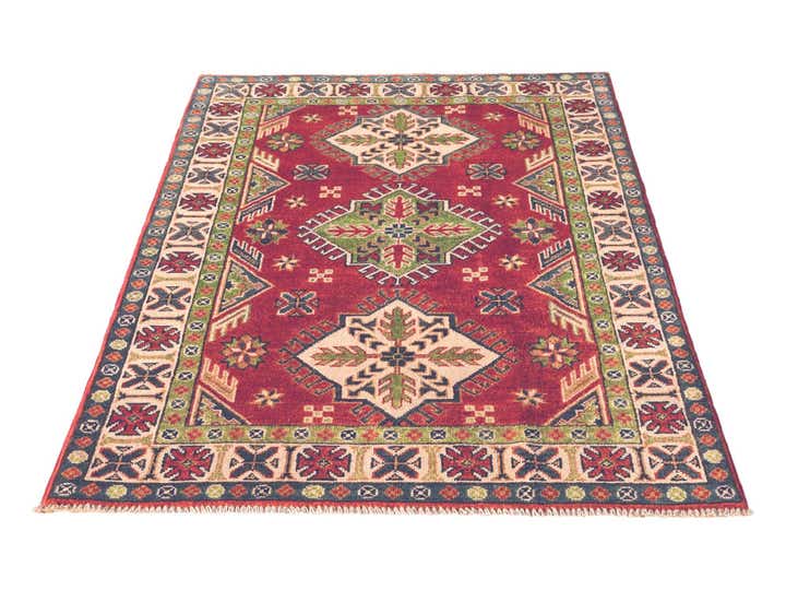 3' 3 x 4' 8 Hand Knotted Kazak Rug