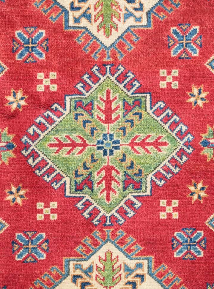 3' 3 x 4' 8 Hand Knotted Kazak Rug