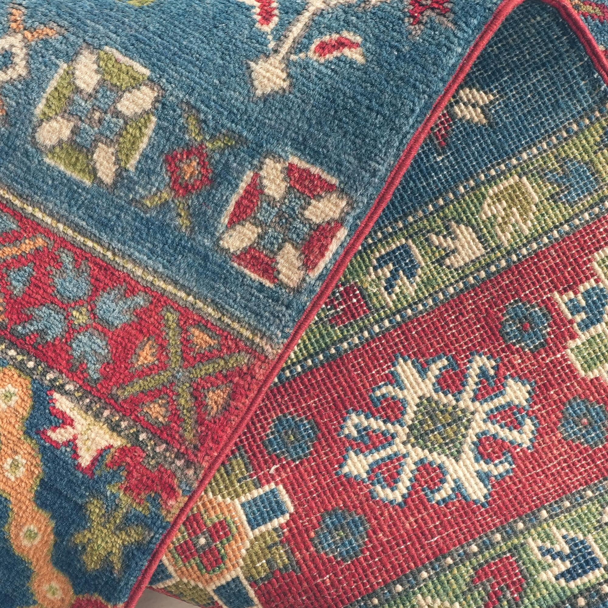 Detail image 8 of 10: 4' x 6' Hand Knotted Kazak Rug