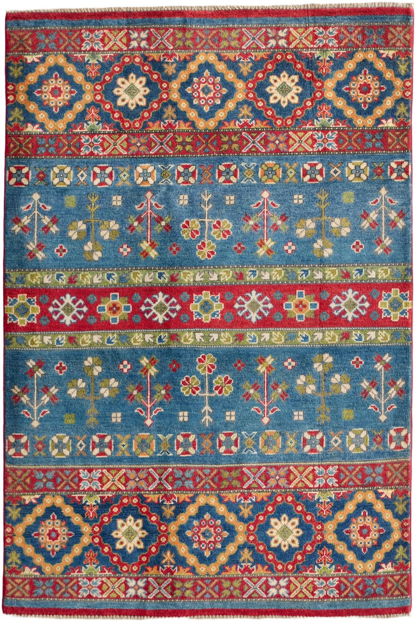 Detail image 2 of 10: 4' x 6' Hand Knotted Kazak Rug