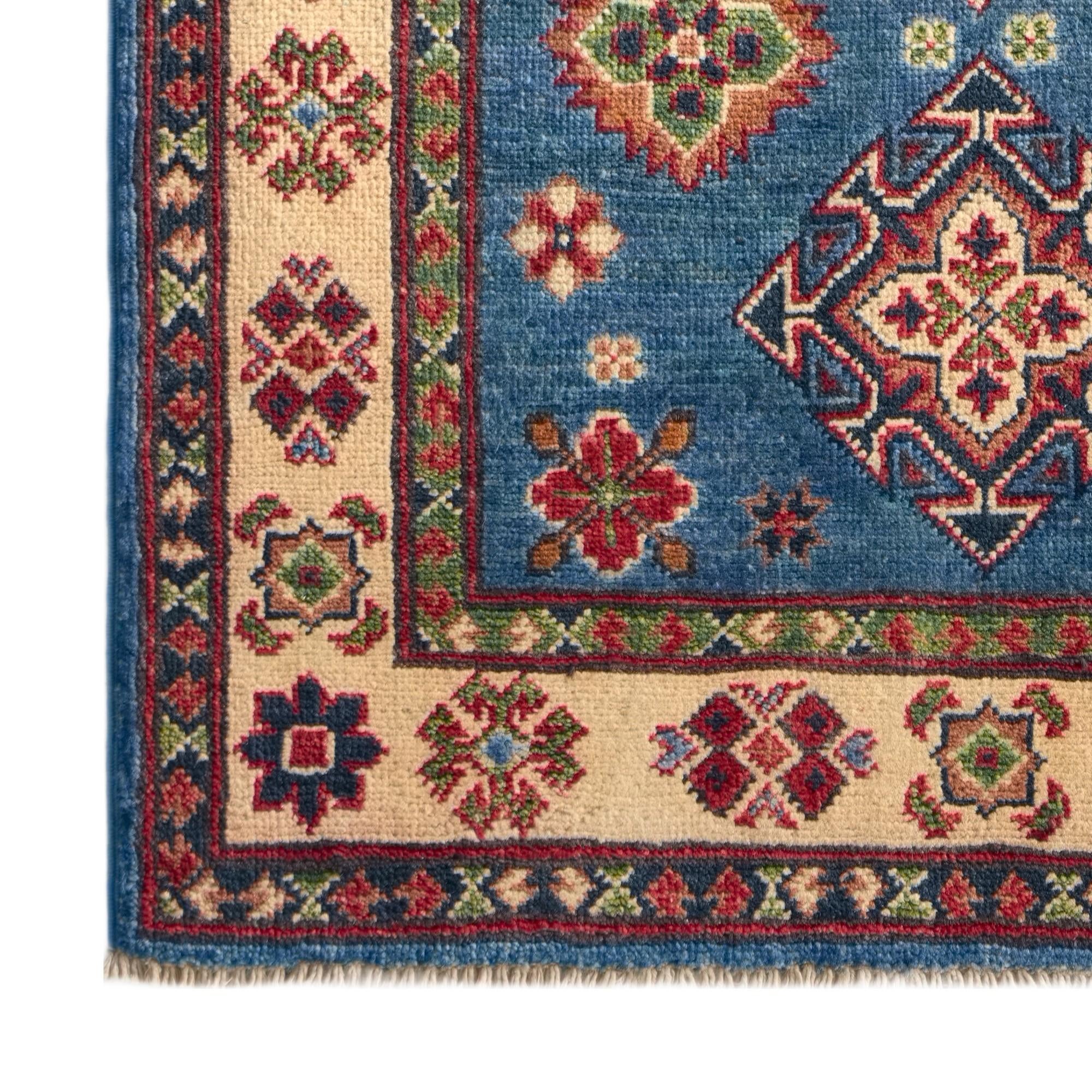 80cm x 125cm Hand Knotted Kazak Rug