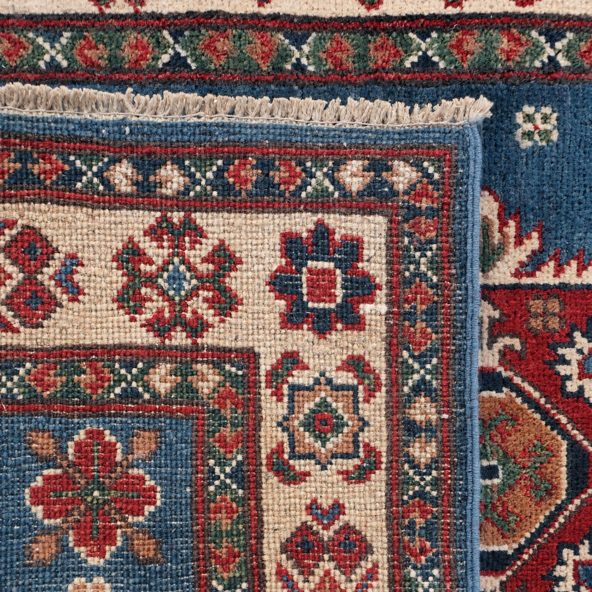 80cm x 125cm Handgeknüpft Kazak Teppich