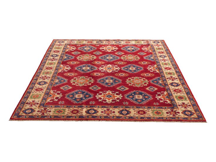 Detailansicht von 180cm x 245cm Handgeknüpft Kazak Teppich