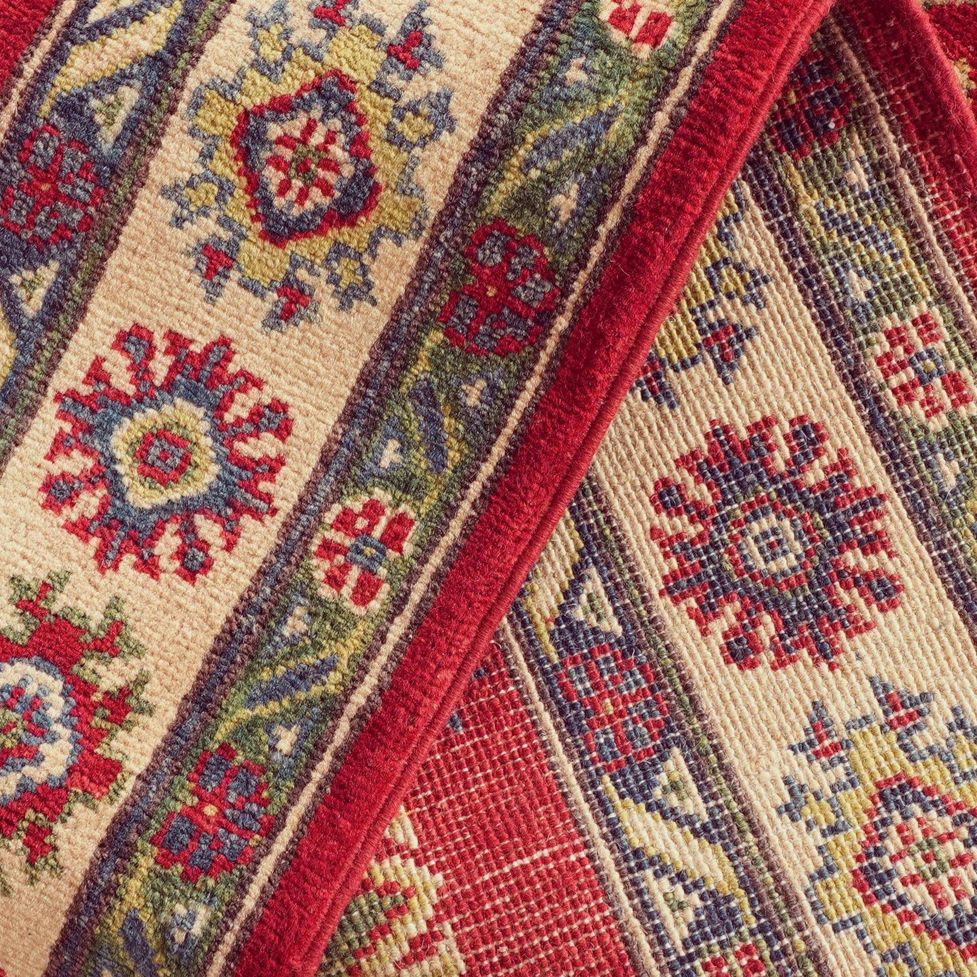 Detail image 8 of 10: 3' 8 x 5' 11 Hand Knotted Kazak Rug