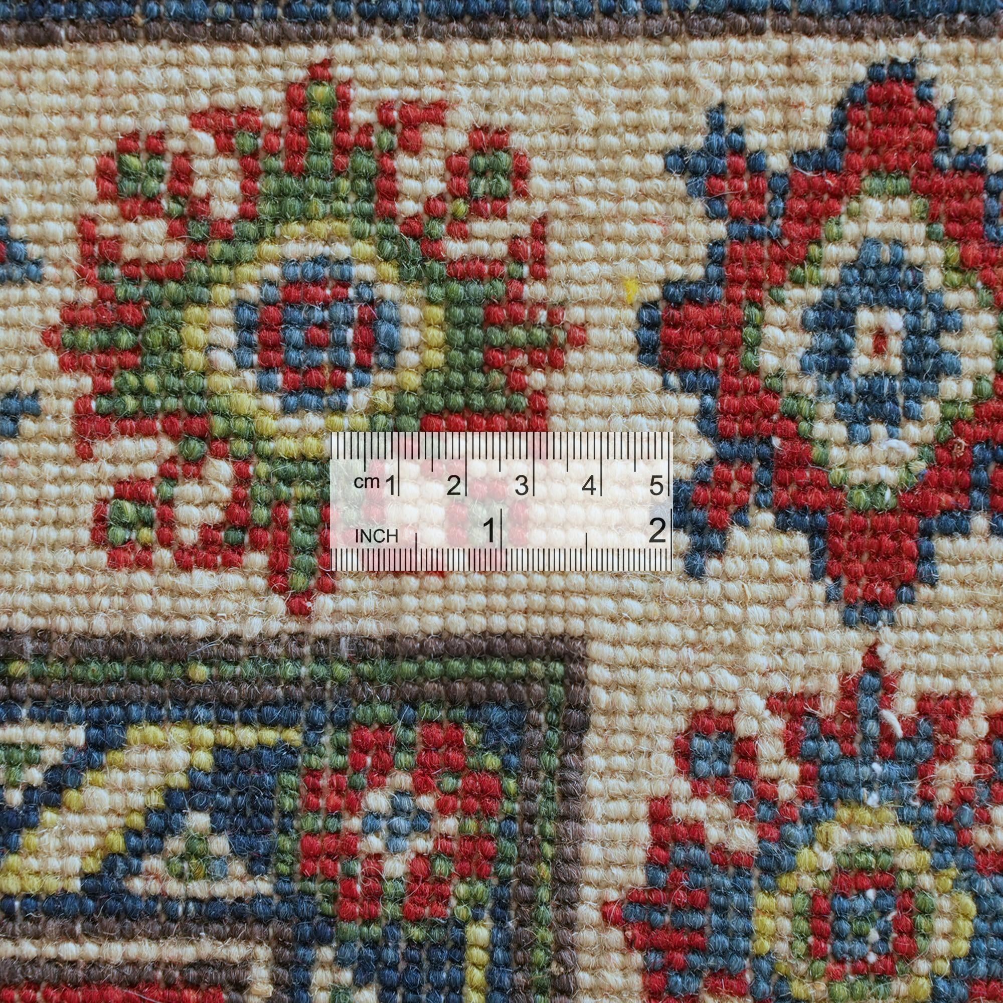 Detail image 9 of 10: 3' 8 x 5' 11 Hand Knotted Kazak Rug