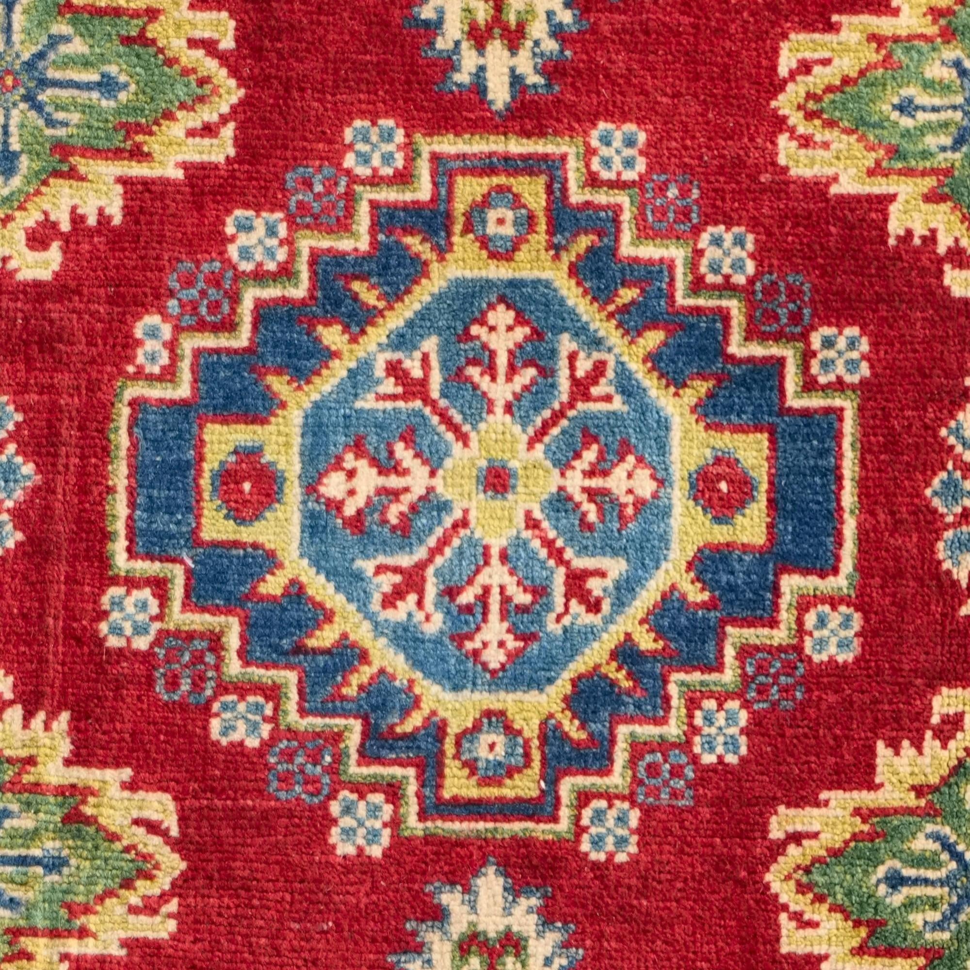 Detail image 10 of 10: 3' 8 x 5' 11 Hand Knotted Kazak Rug
