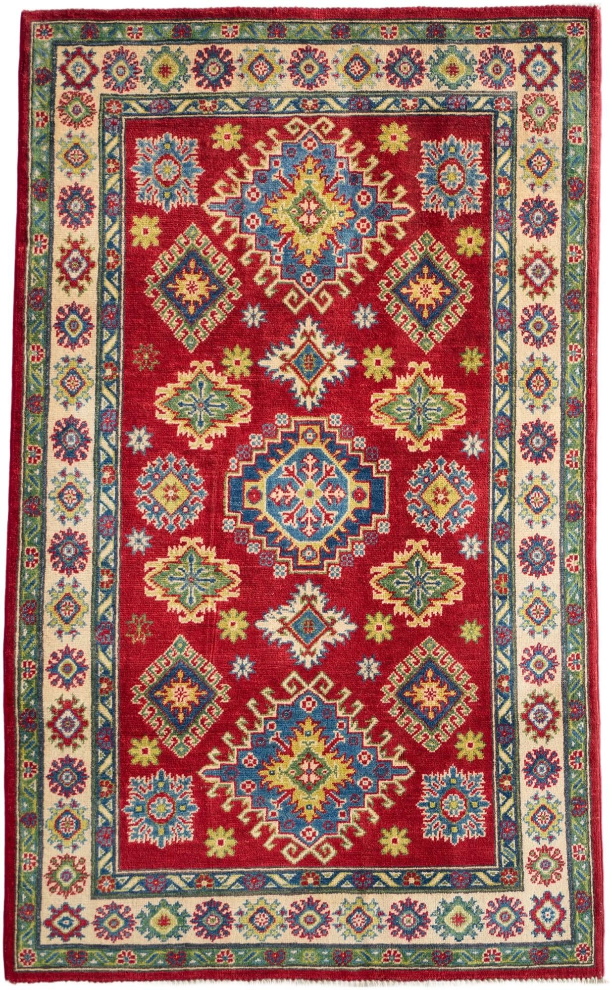 Detail image 2 of 10: 3' 8 x 5' 11 Hand Knotted Kazak Rug