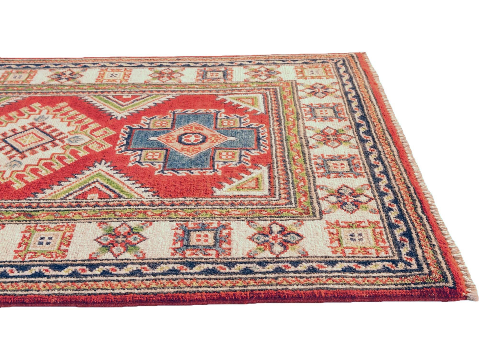 2' 6 x 4' 3 Hand Knotted Kazak Rug