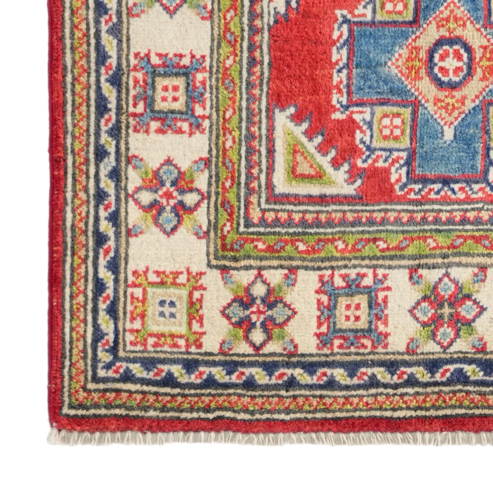 2' 6 x 4' 3 Hand Knotted Kazak Rug