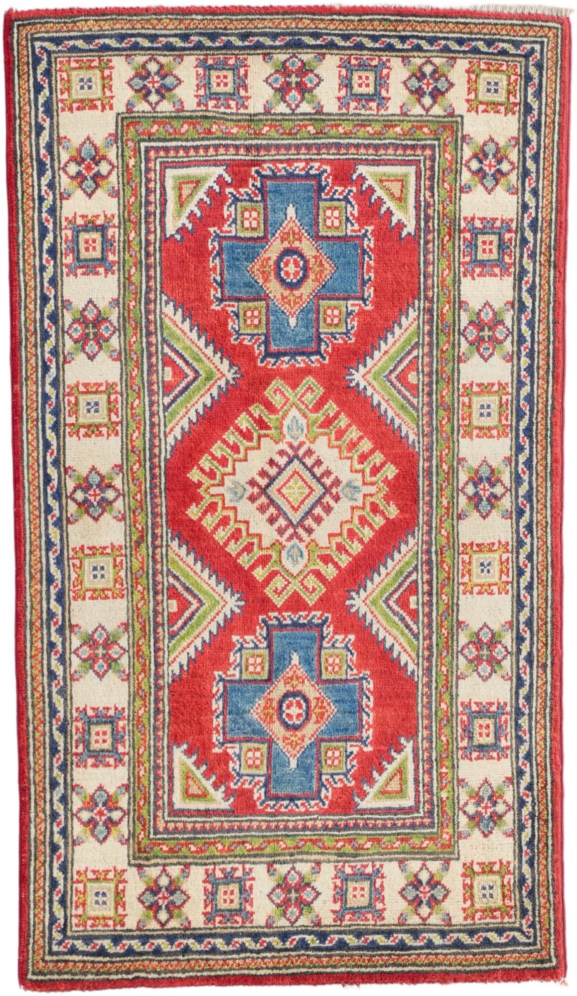 2' 6 x 4' 3 Hand Knotted Kazak Rug