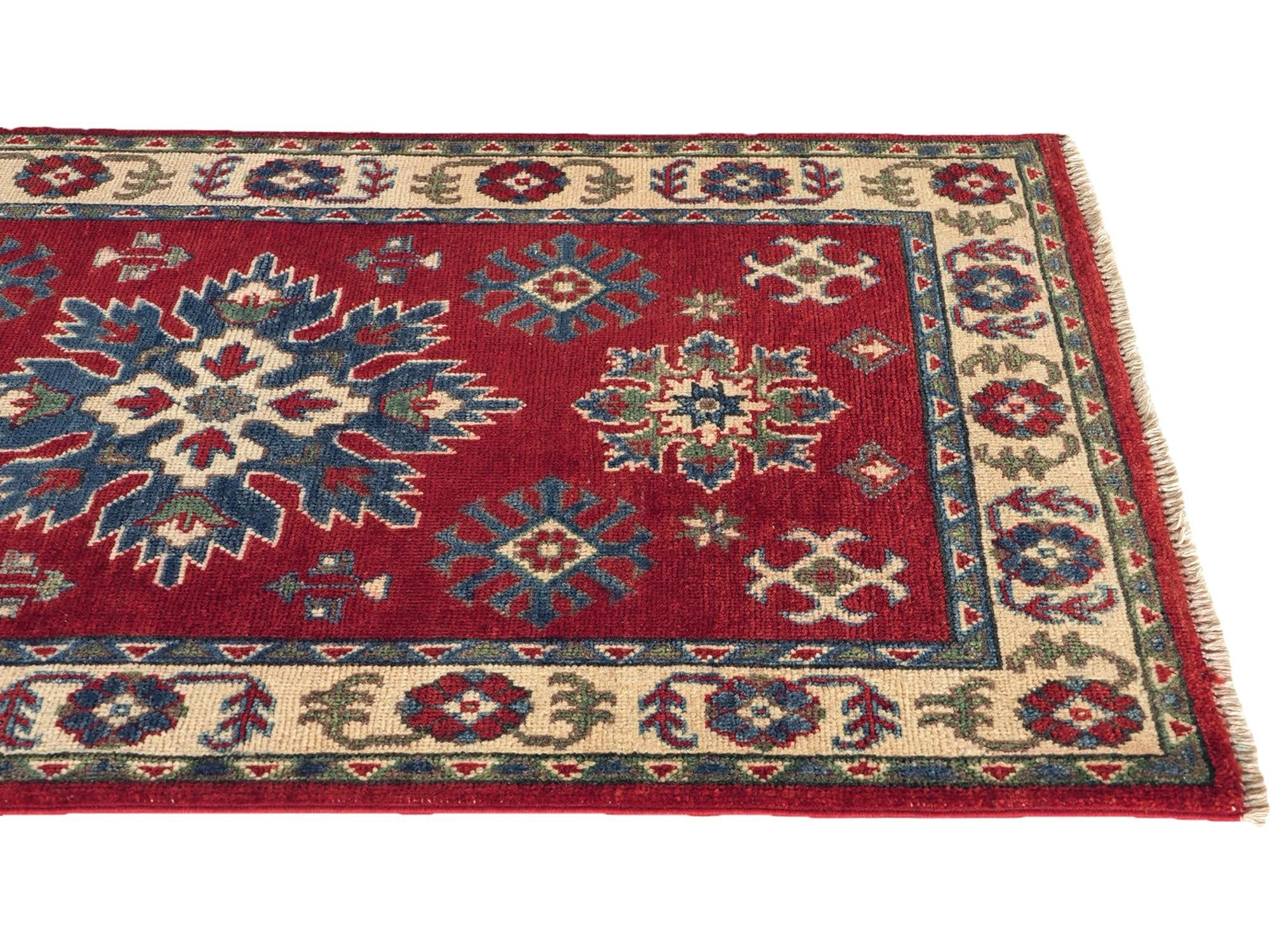 Detail image 6 of 10: 2' 8 x 4' 2 Hand Knotted Kazak Rug